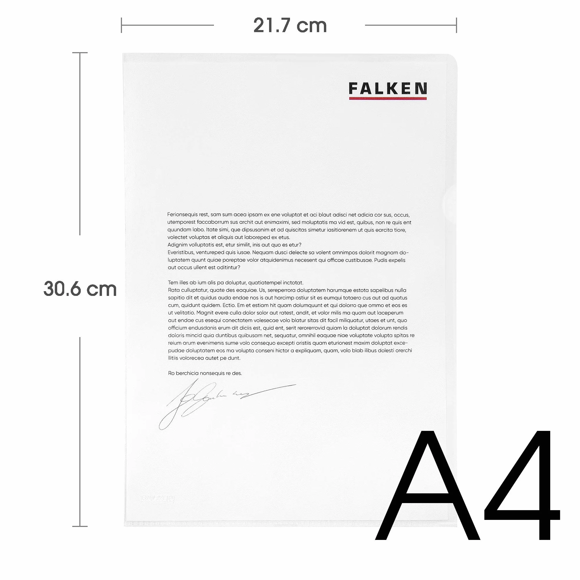 Ofertówki koszulki Falken Economy 100 szt. A4 transparentne groszkowe otwierane z boku i z góry. Obwoluta Folia do biura