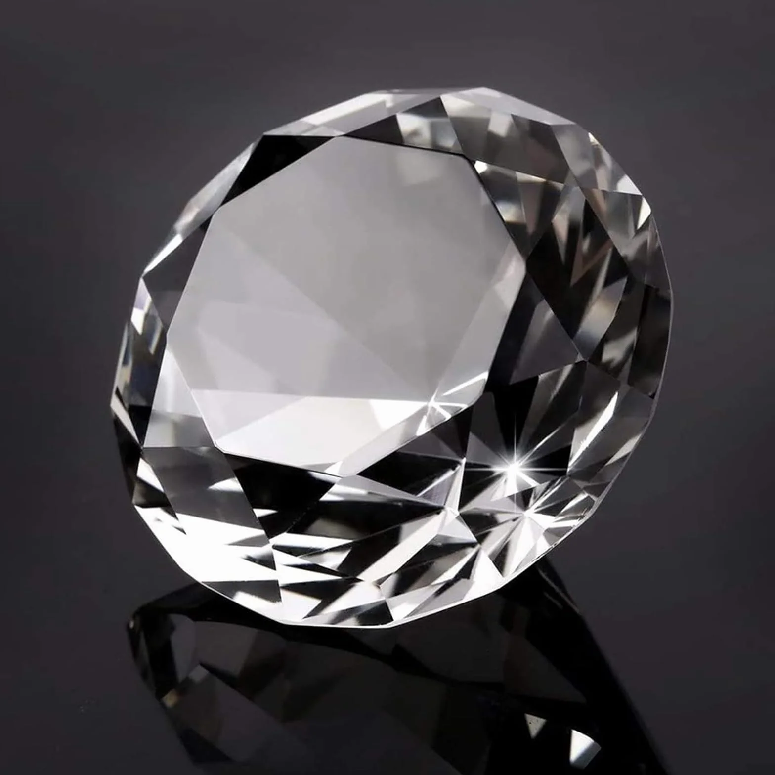 Diamenty kryształowe, 80 mm, przezroczyste szkło, diamenty, przycisk do listów, kryształ, do dekoracji ślubnych, prezent na Halloween, nakładki na tablice, dekoracja domu