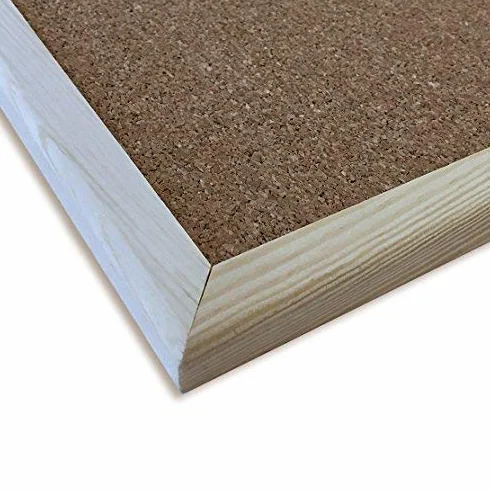 Creative Home Tablica Korkowa Informacyjna 90 x 60 cm Rama Sosnowa Zestaw