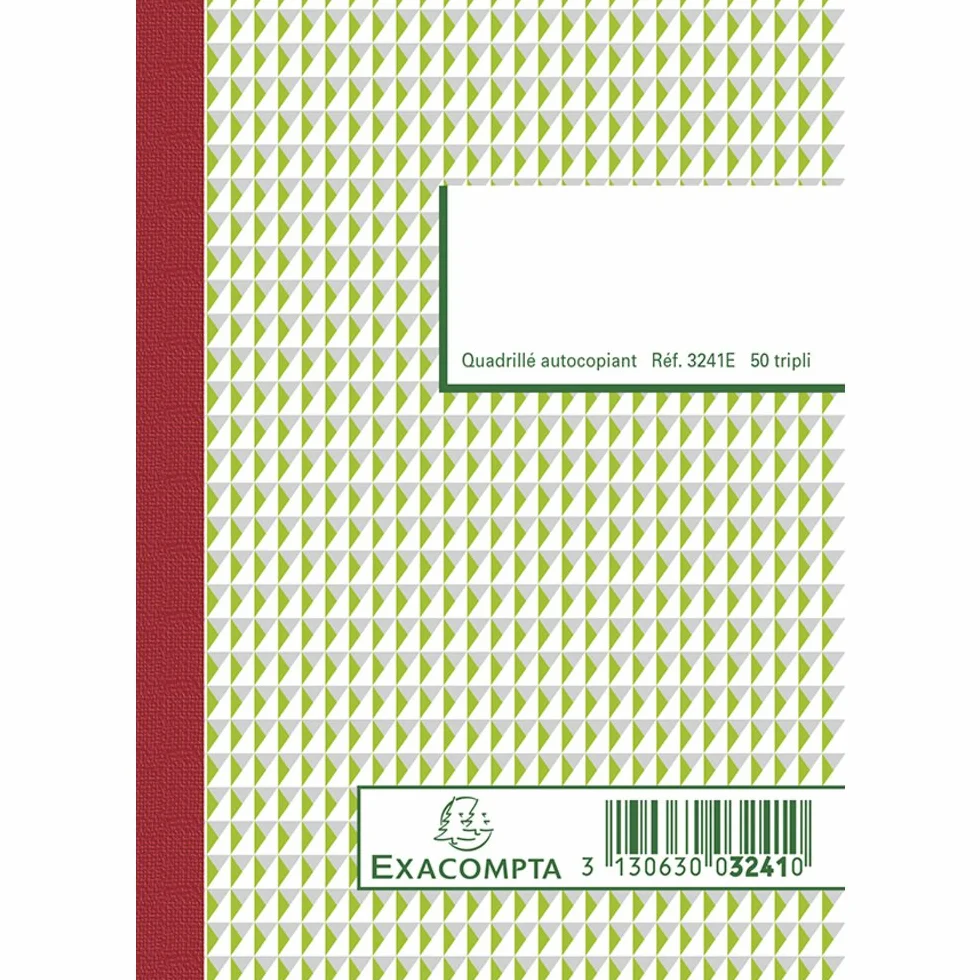 Exacompta książka z zamówieniami, 14,8 x 10,5 cm, pionowa, potrójna kopia bez węgla, 50 stron (francuski nadruk)