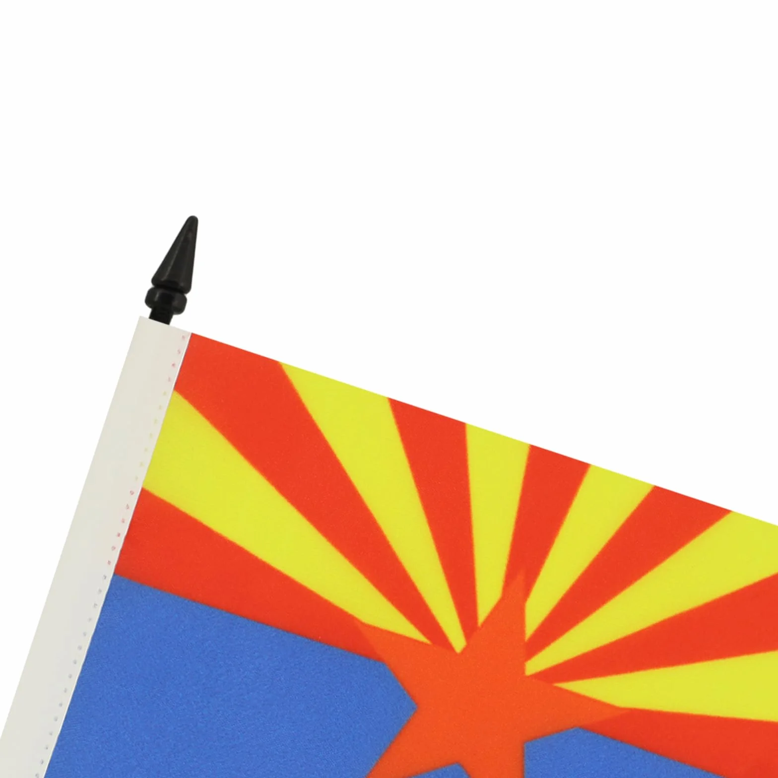 Drapeau de Table Arizona Socle Hampe Plastique, 15cm x 10cm, Noir