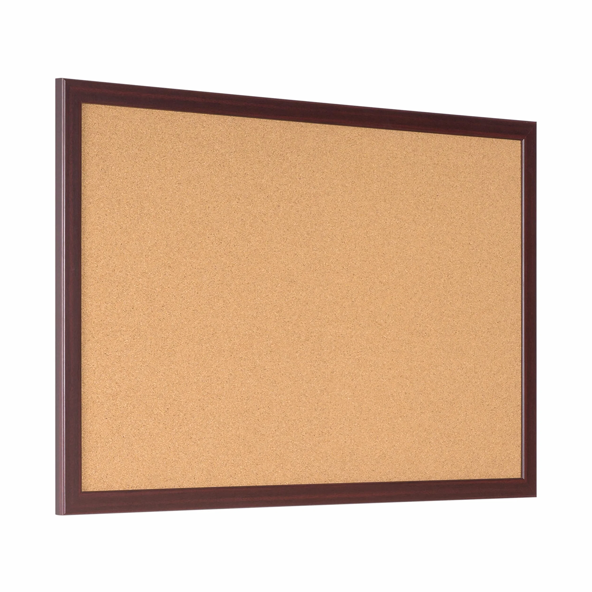 Bi-Office Earth tablica korkowa z ramą Prime MDF, wiśnia, przyjazna dla środowiska tablica do przypinania z warstwą naturalnego korka, 120 x 90 cm