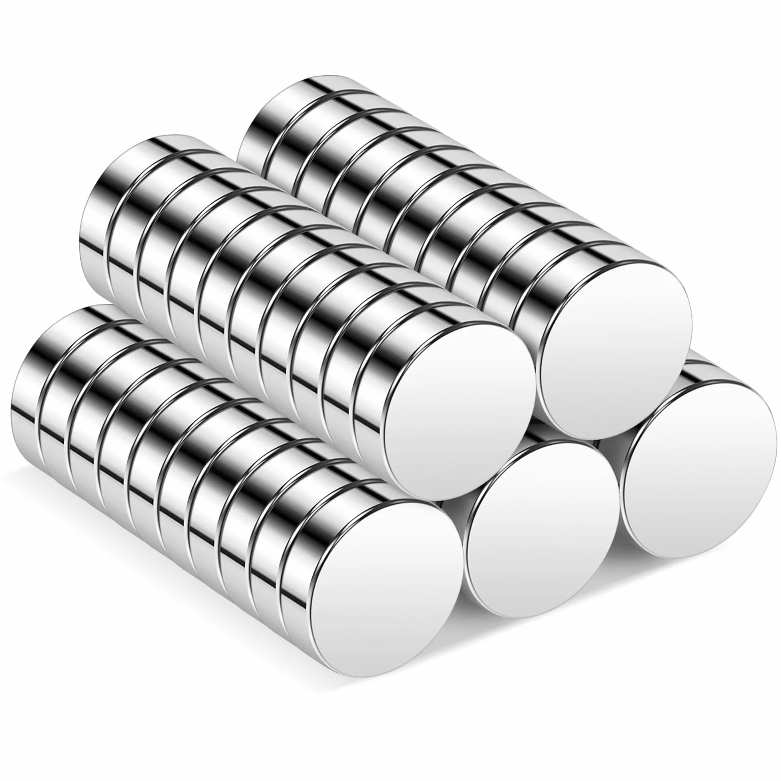 Magnesy neodymowe okrągłe 10x3mm 50 sztuk mocne do lodówki rękodzieła