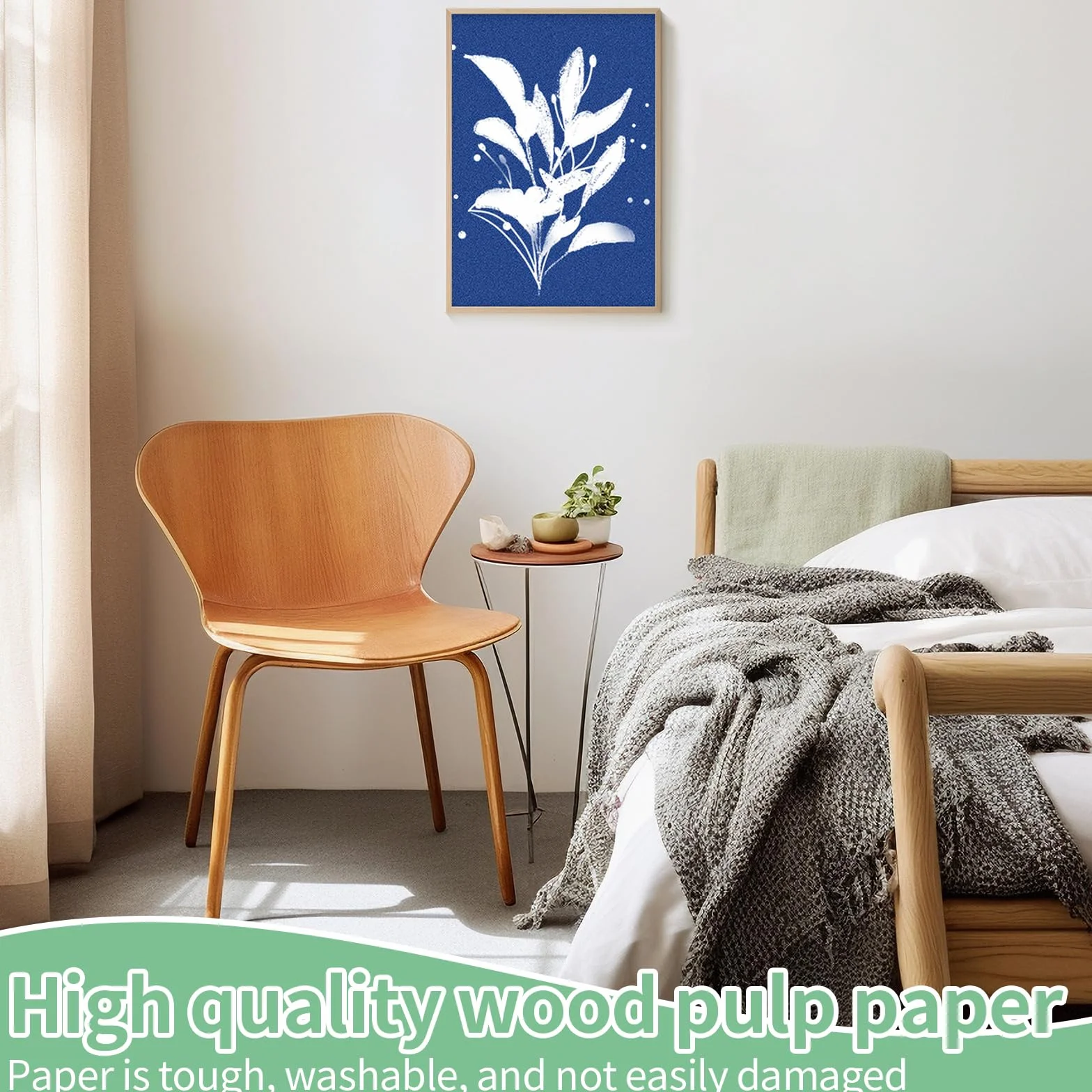 Papier cyjanotypowy A5 36 sztuk solarny papier fotograficzny do majsterkowania