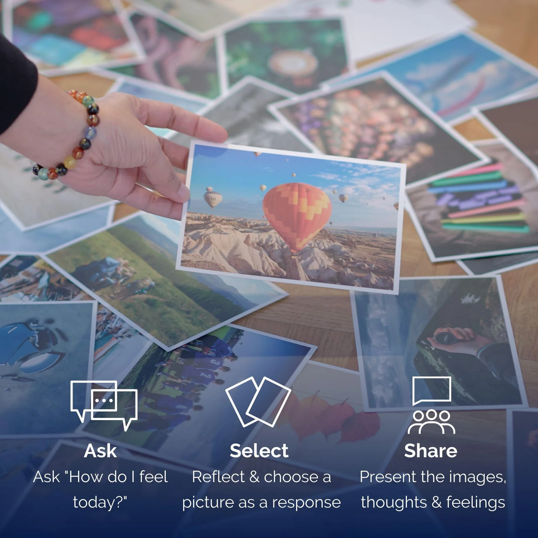 metaFox Paleta Feelings 52 kartki do rozpoznawania emocji Mindfulness Cards