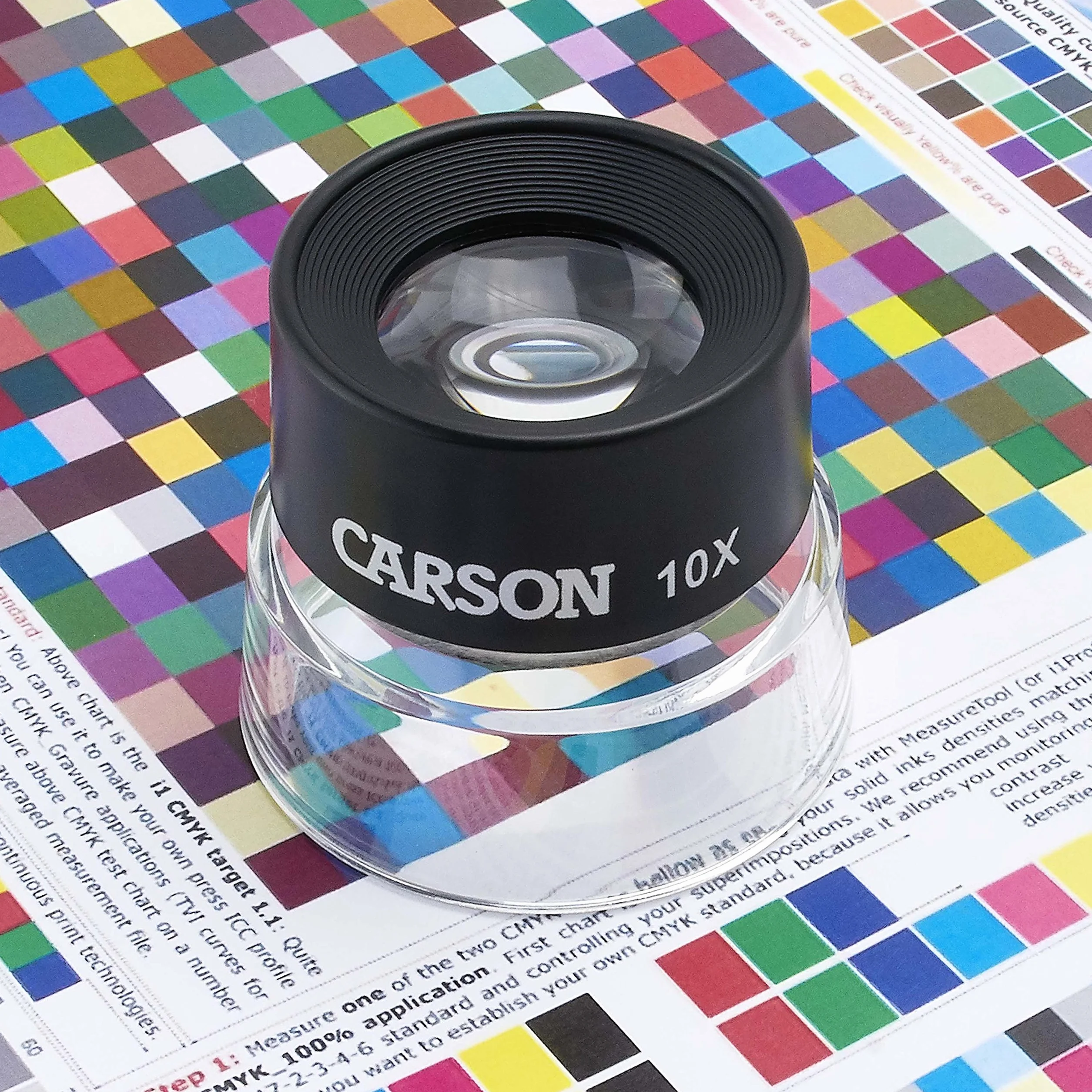 Lupa stojąca Carson LumiLoupe 10x z podwójnym obiektywem LL-10 do prac precyzyjnych