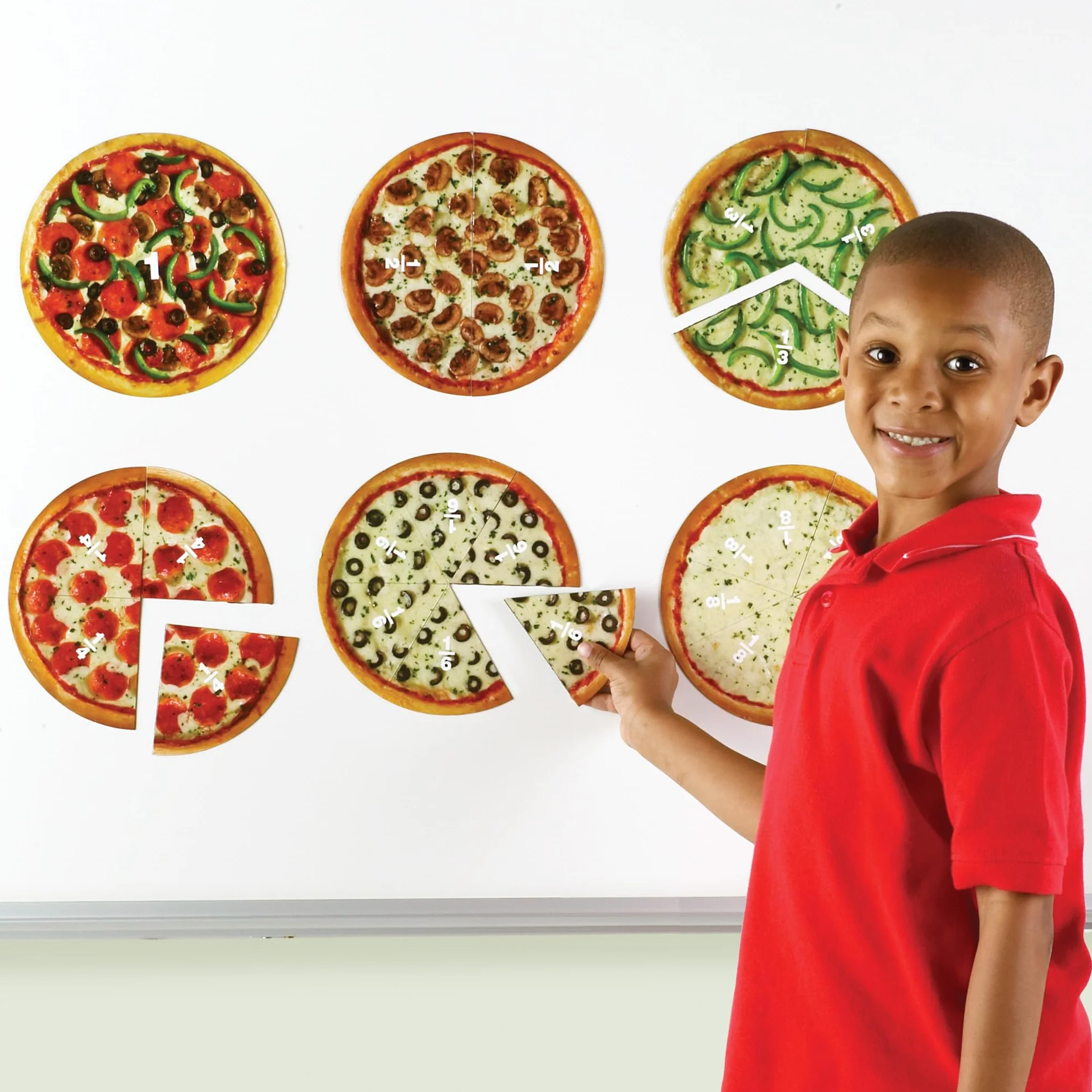 Learning Resources Magnesyczny Pizze Frakcjas 6-Kawałek Zestaw