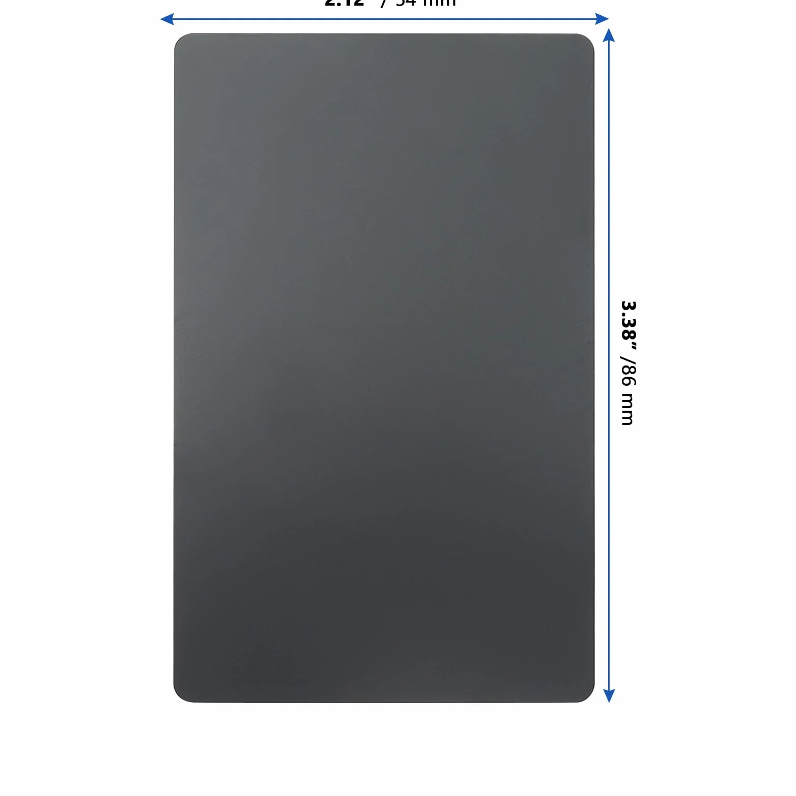 Aluminiowe wizytówki puste 86x54x0,21 mm czarne karty do pisania laserowego