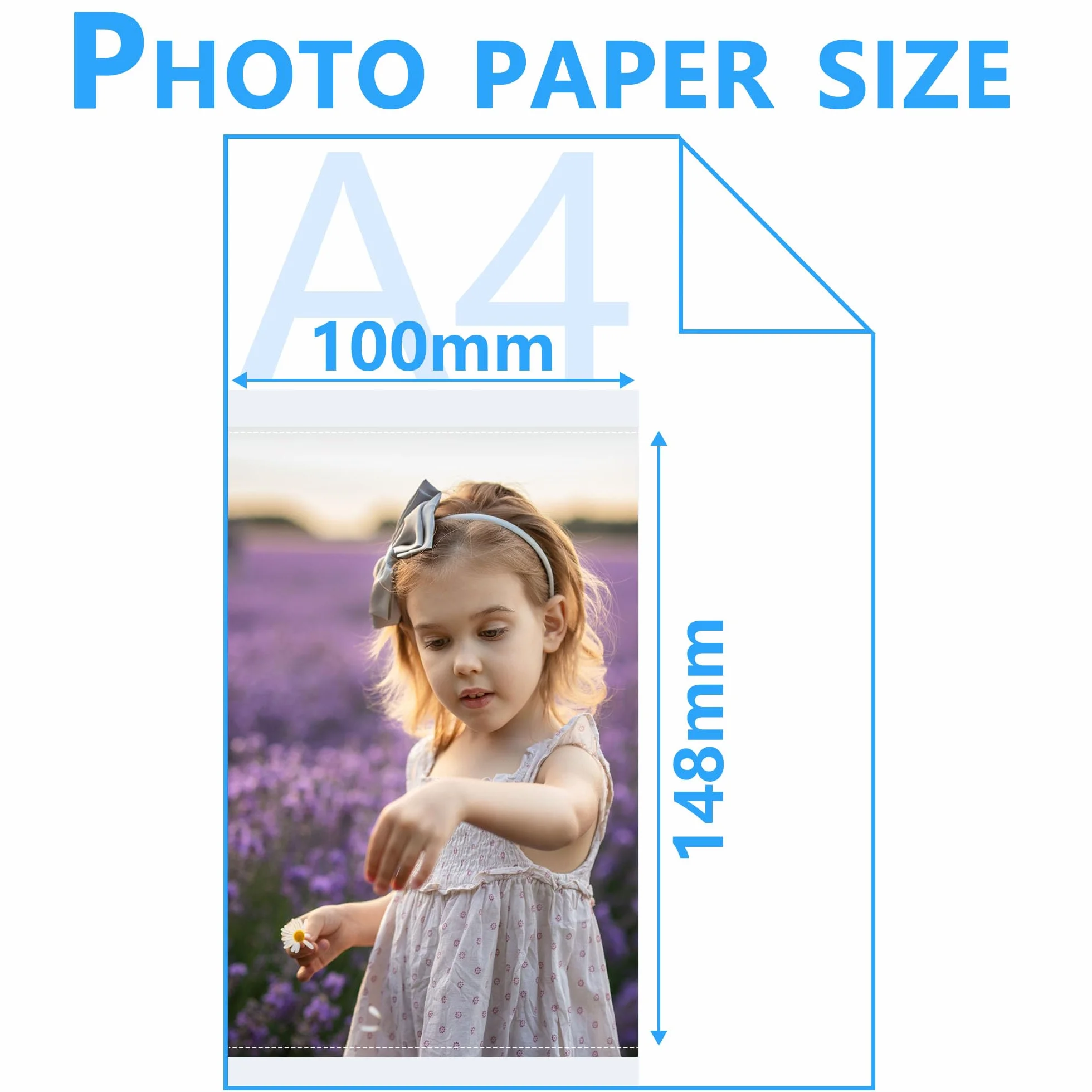 LCL Kompatybilny z Canon Selphy CP1500 CP1300 CP1000 CP1200 CP910 Zestaw papieru fotograficznego i atramentowego, 100 x 148 mm, 108 arkuszy papieru i 3 kolorowe kasety atramentowe do Canon Selphy KP