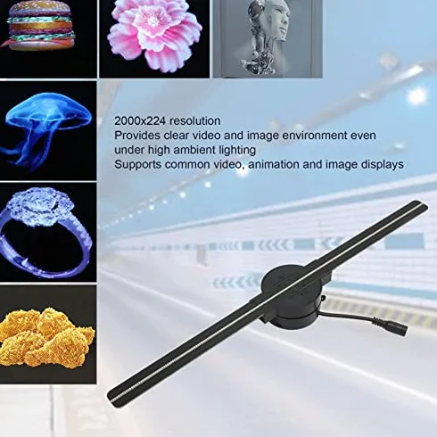 Projektor Hologramowy 3D LED 224 szt. 2000x224 Obrazy Obrotowe
