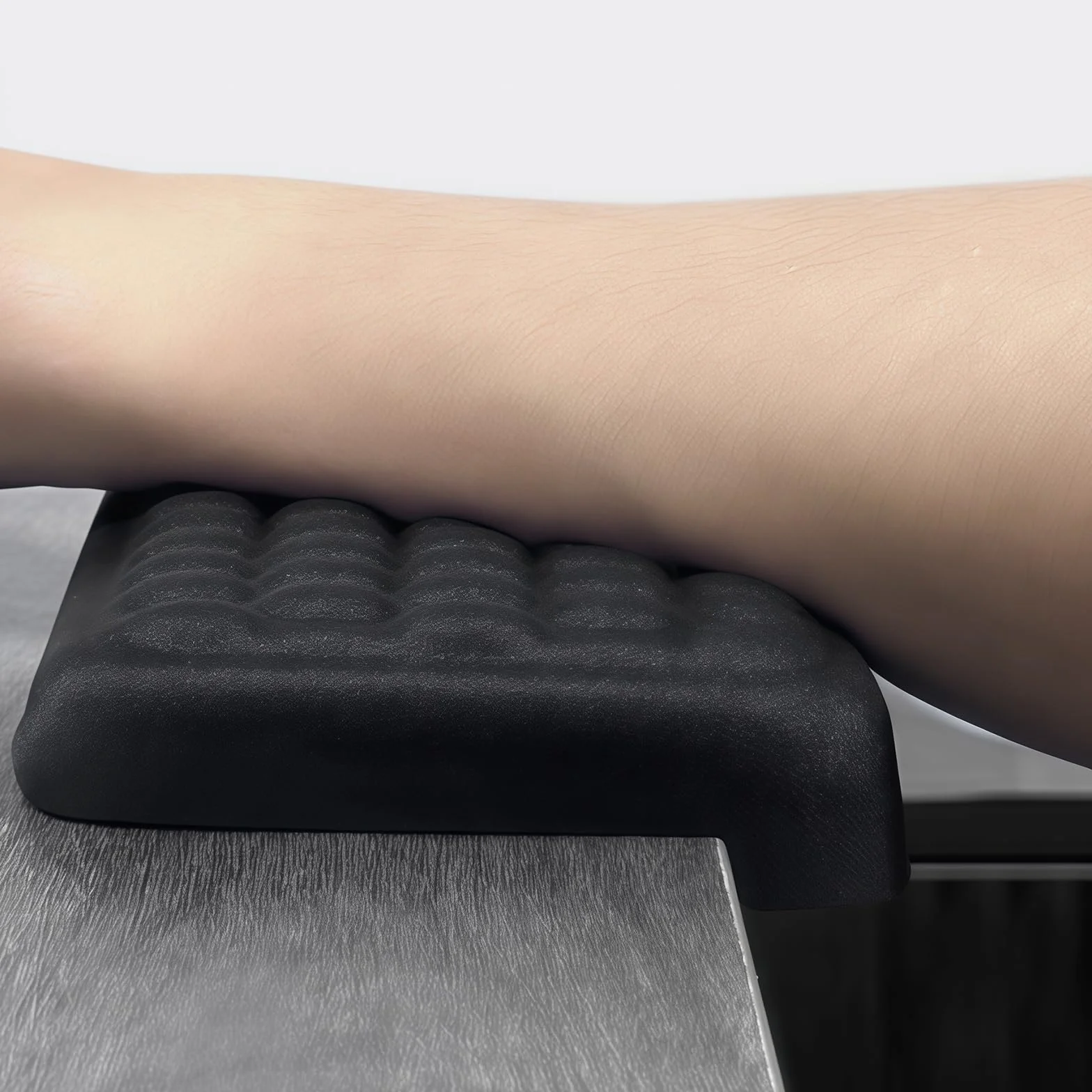 Yamobi 2-częściowa nakładka na nadgarstek w kształcie litery L, piankowa podkładka pod nadgarstek z antypoślizgową podstawą, ergonomiczna poduszka na biurko, krawędzie, do biura (30 x 10 cm)