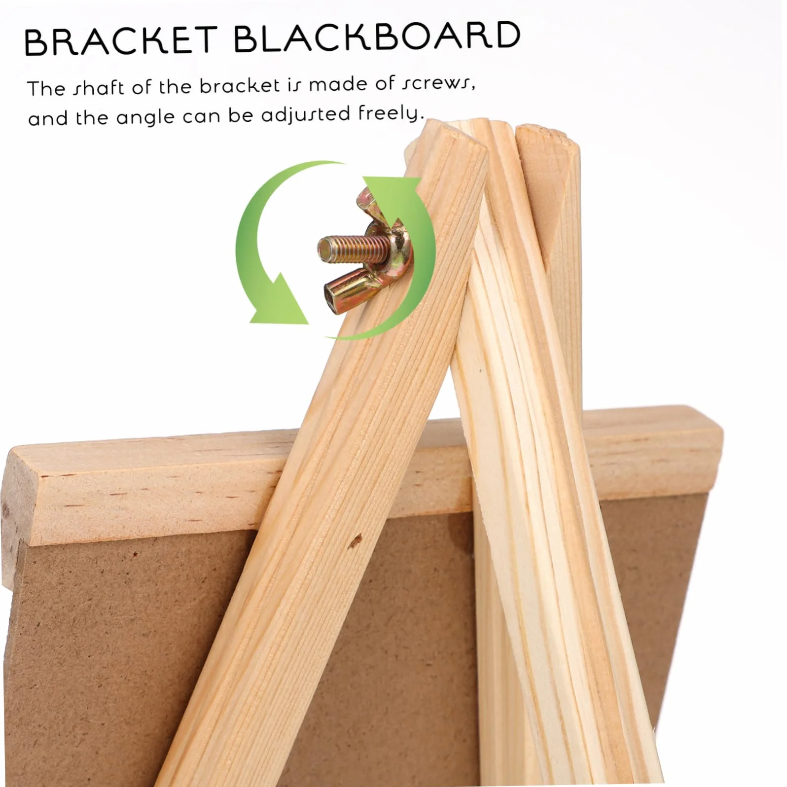 NUOBESTY Small Wooden Chalkboard with Stand Reusable Tabletop Sign for Restaurant Food Wedding And Banquet Use