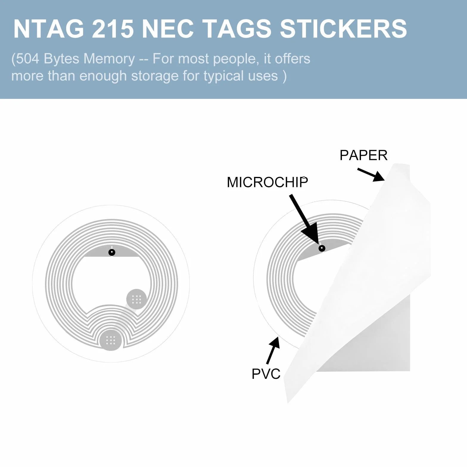 Naklejki na etykiety CHRI NFC, 50 sztuk, Nfc Tagi Ntag215 Homekit Rfid Chip do wszystkich telefonów komórkowych i urządzeń obsługujących NFC
