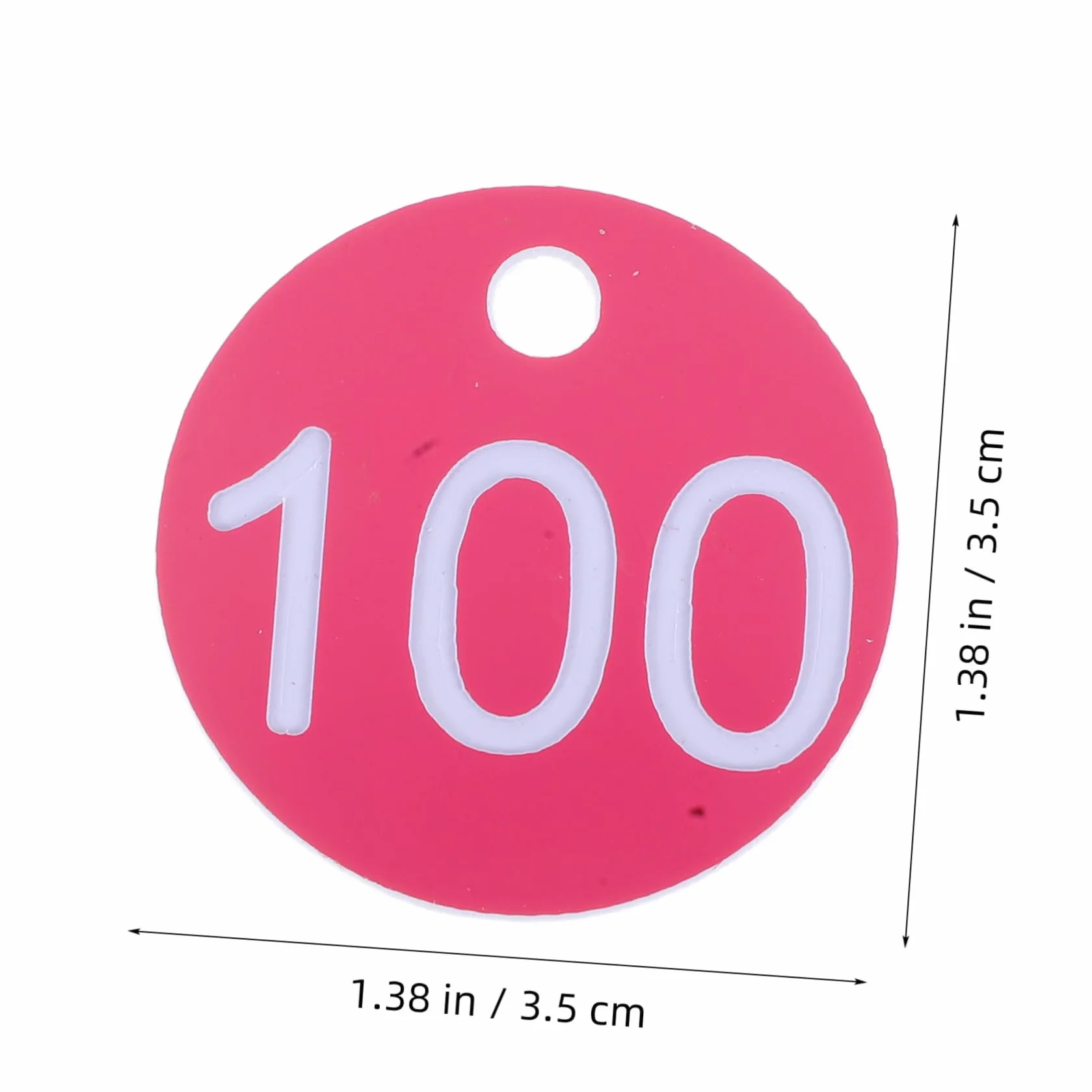 SHINEOFI Plastikowe Naklejki z Numerami 1-100 Id Key Tags do Magazynu Bagażu Hotel
