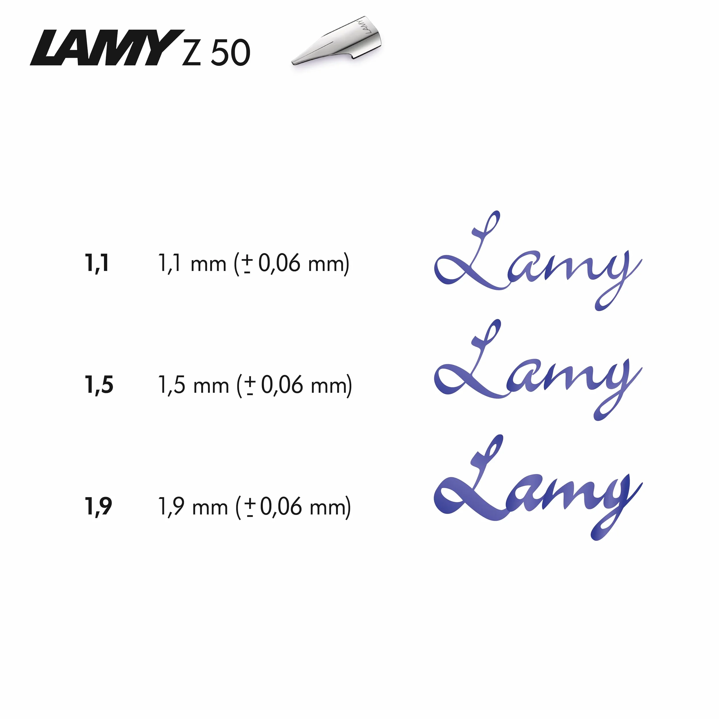LAMY Stalówka Z 50 dla leworęcznych stal