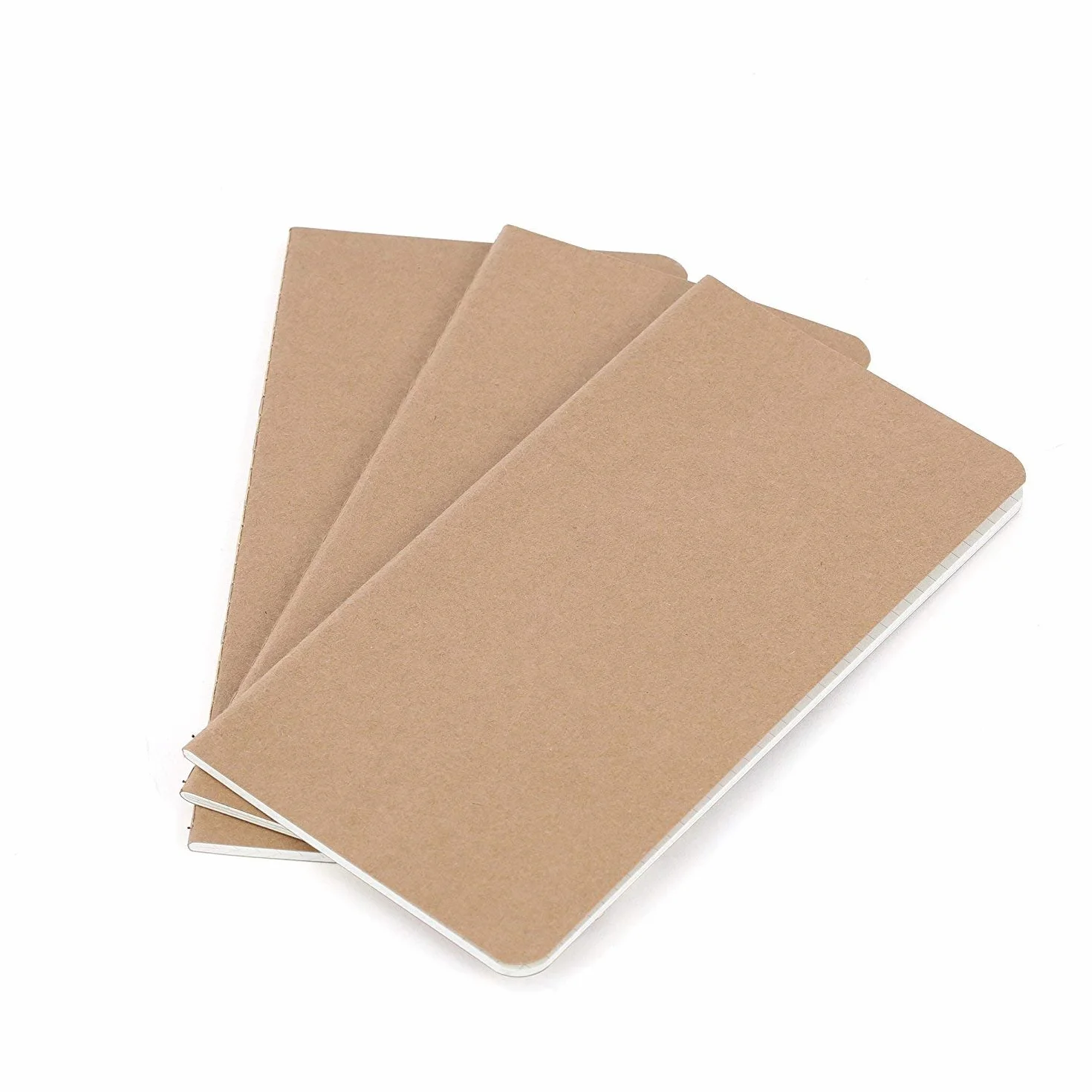 Notatniki Standardowe 21 cm x 11 cm Papier w Linie Zestaw 3 Szt. Wkładki Do Notatników