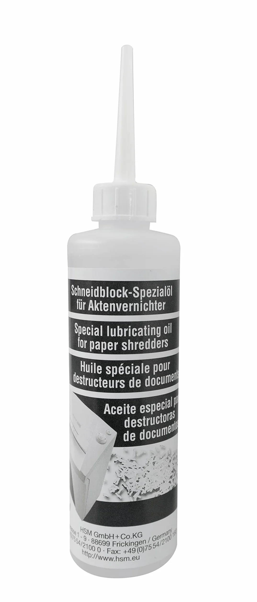 Hsm 1235997403 Olej Smarowy do Niszczarki, Biały, 250 ml