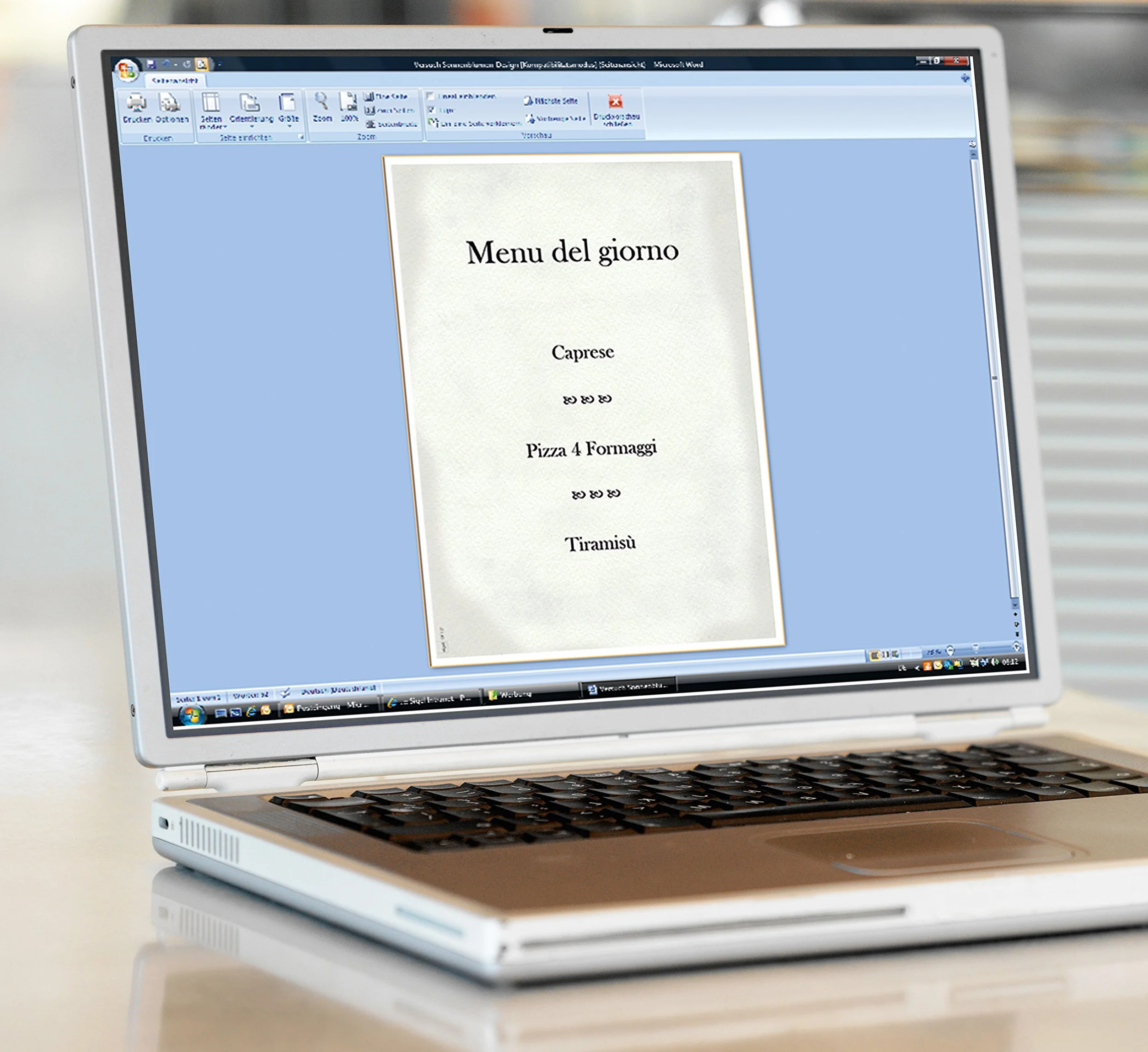 SIGEL DP127 papier motywacyjny Menu Neutral A4 90 g/m2 50 arkuszy