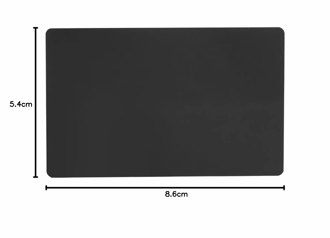 DEWIN metalowa wizytówka laserowo grawerowana 50 szt. czarny