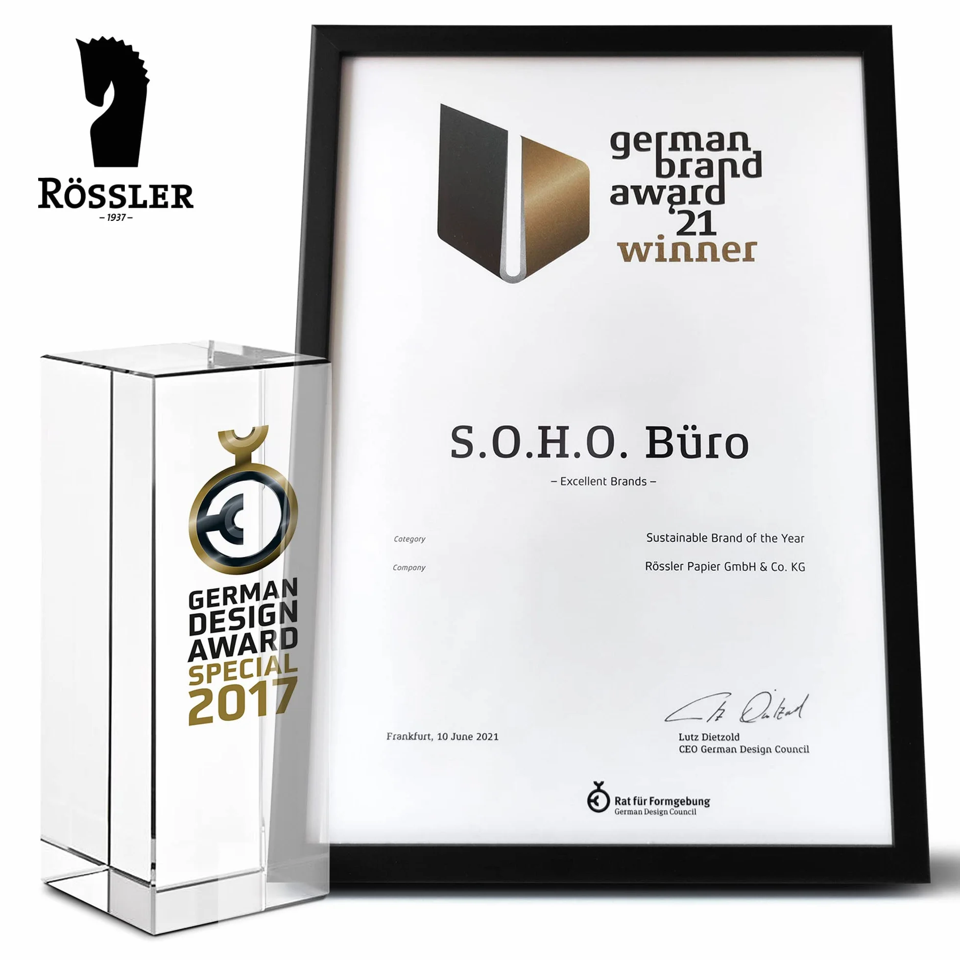 Rössler Papier S.O.H.O. Slipcase 11 x 11 cm Special Line Sage 1 sztuka