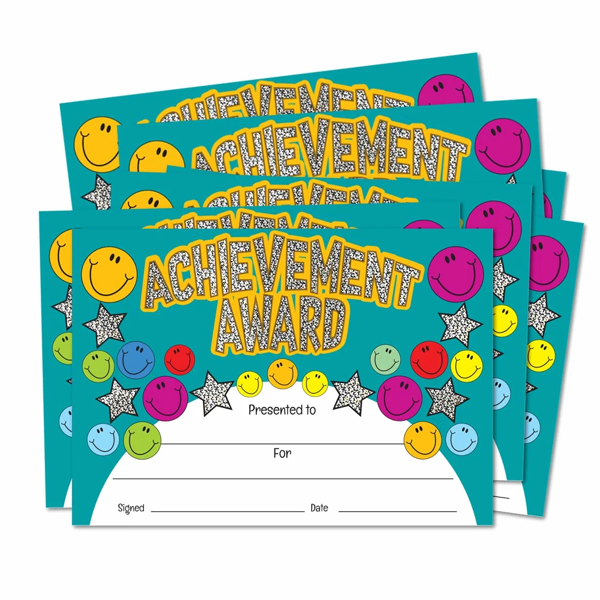 SuperStickers "Achievement Award" Sparkling Cerificate, certyfikaty A5, 20 sztuk.