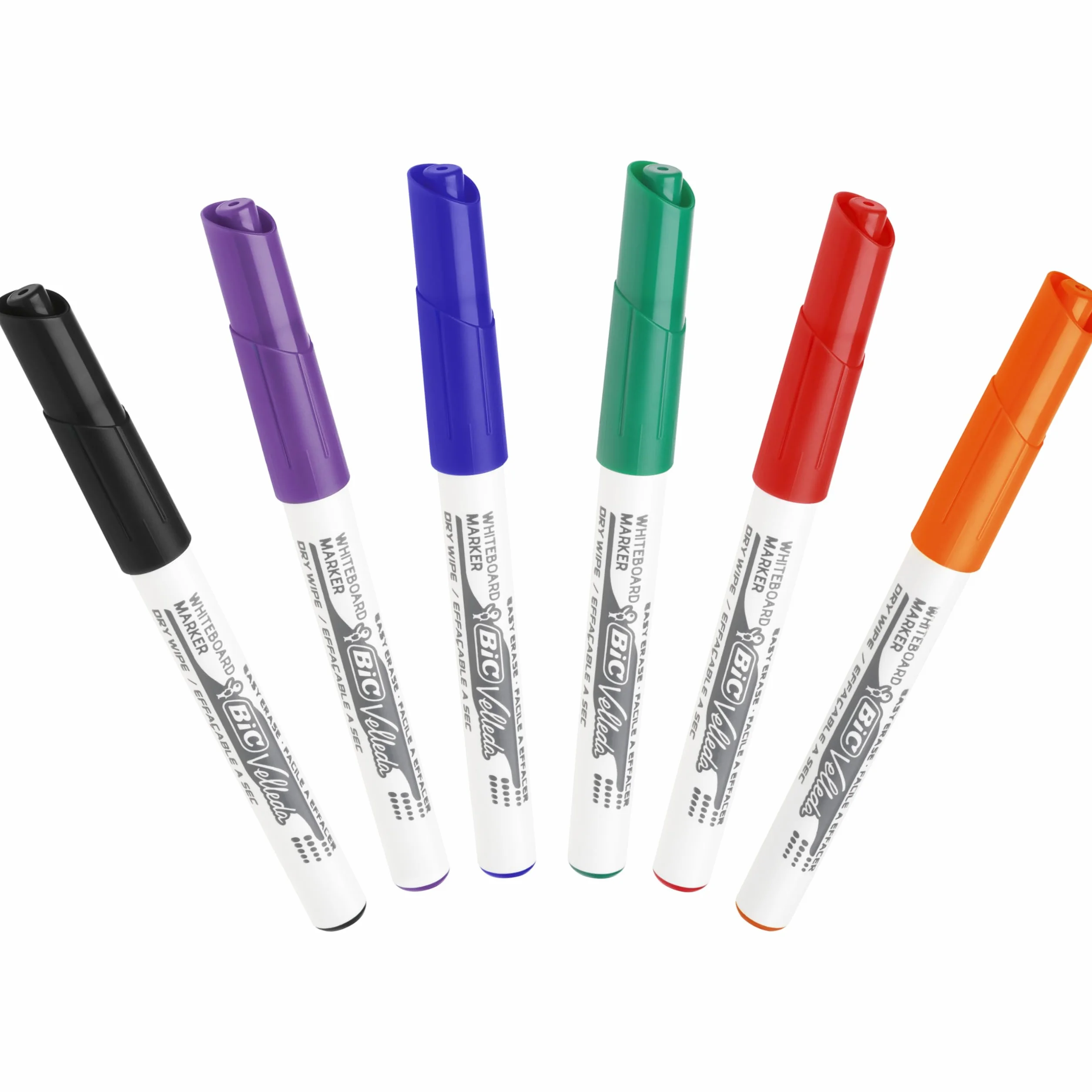 BIC Velleda 1741 Marker suchościeralny mix AST okrągła końcówka Etui 8szt