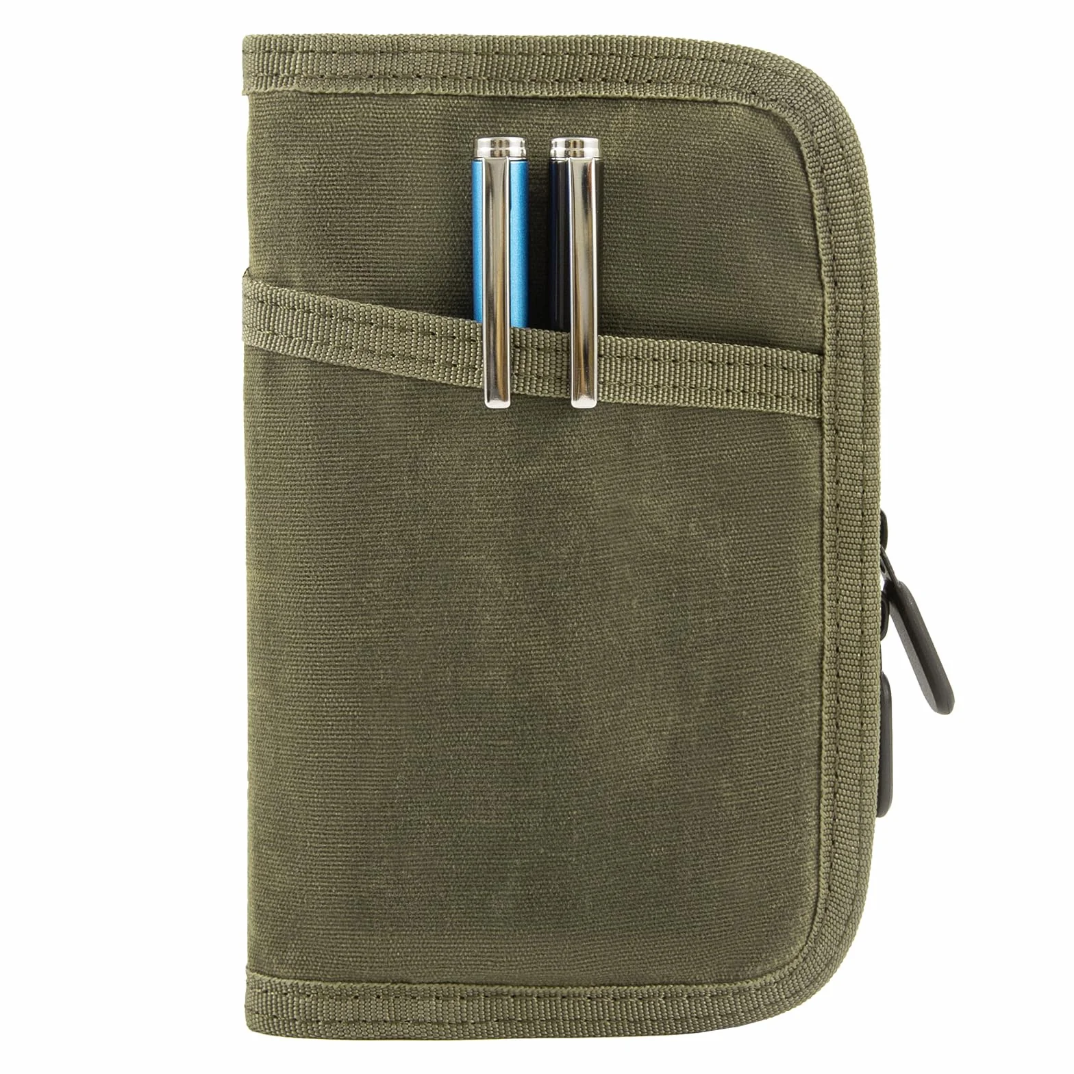 Notatnik, okładka na pamiętnik, klasyczna, woskowane płótno, wodoodporna osłona z zamkiem błyskawicznym na notebook 9 x 14 cm, notatniki, szkicownik, notatniki polowe