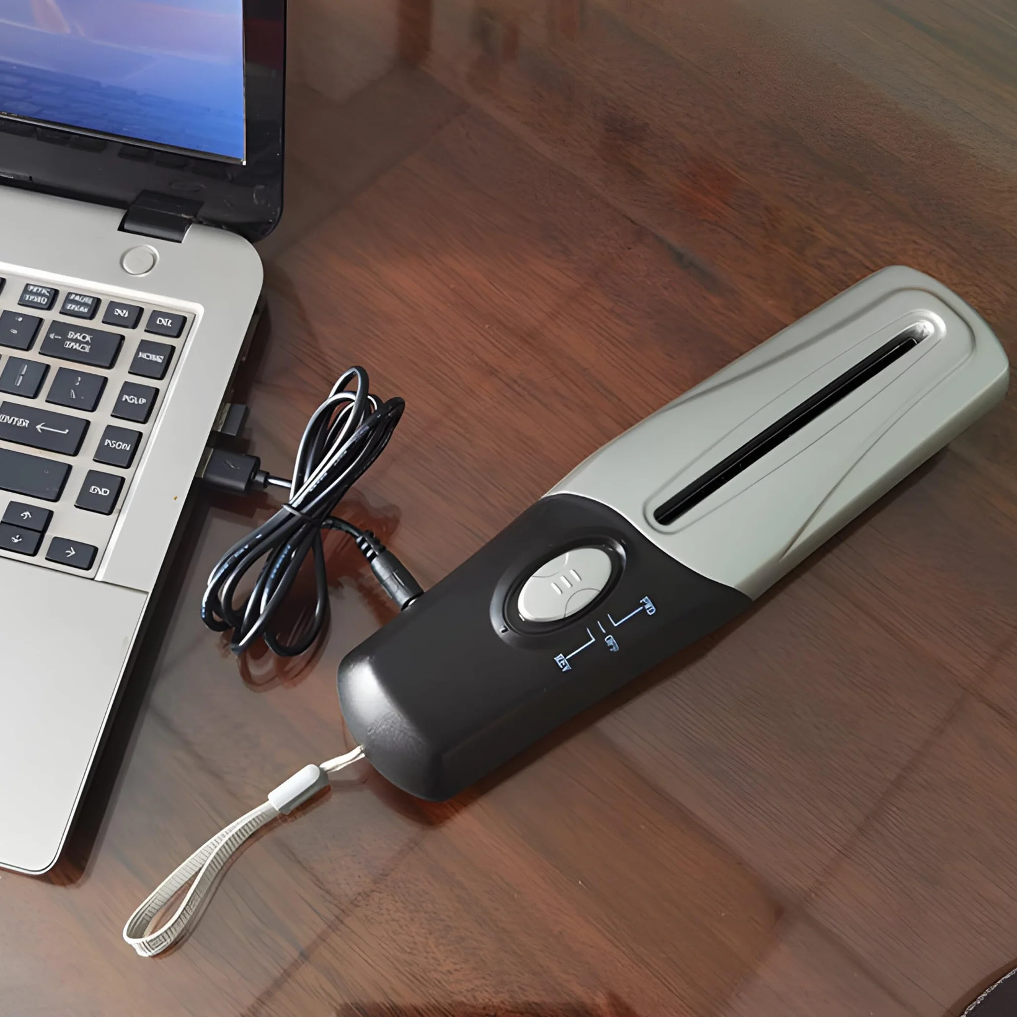 Retoo Niszczarka dokumentów, przenośna, zasilanie bateryjne lub USB wielofunkcyjna, do biura, gospodarstwa domowego, na płyty CD, karty kredytowe, bez kosza na śmieci