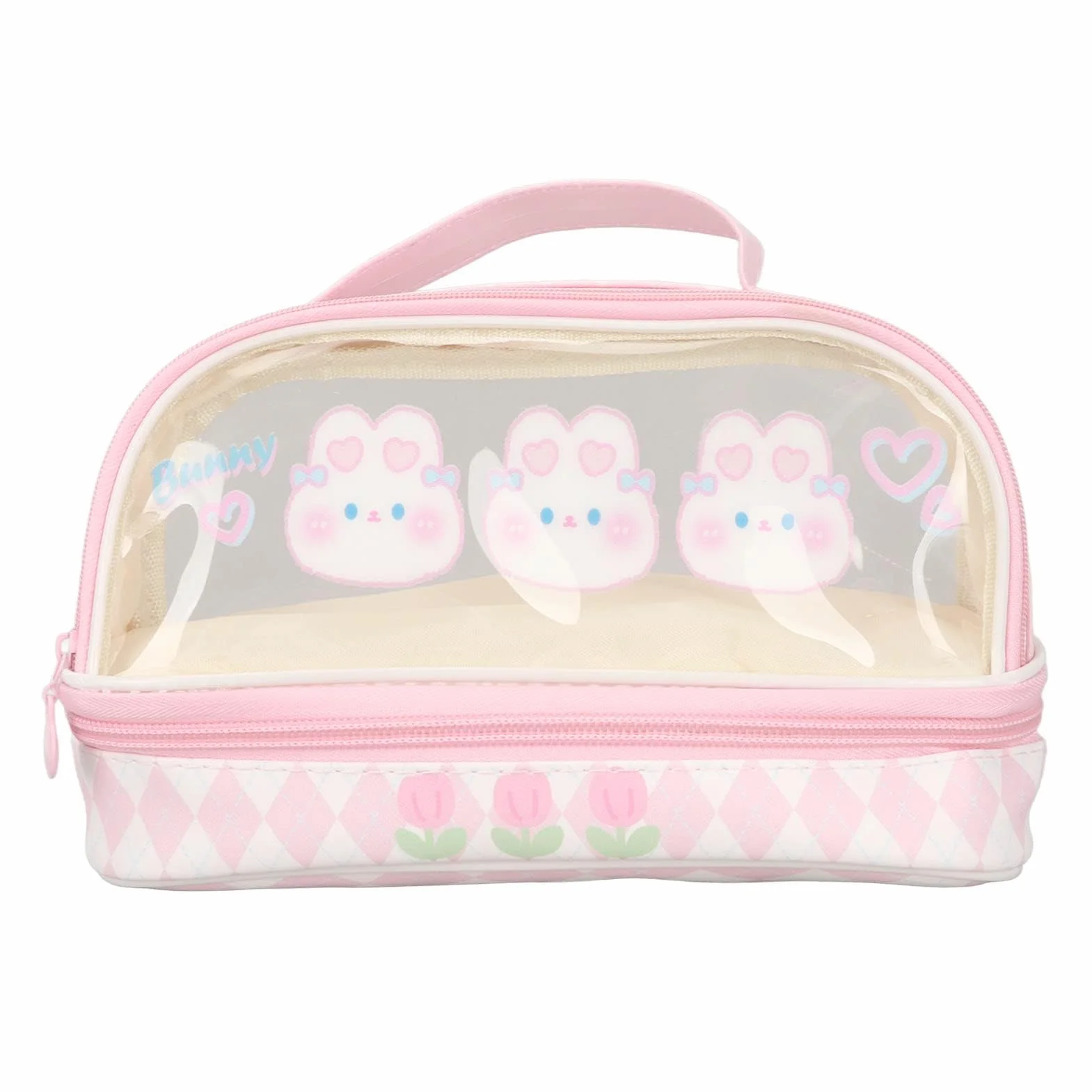 Piórnik Kawaii różowy duża pojemność dla dziewcząt dzieci nastolatków