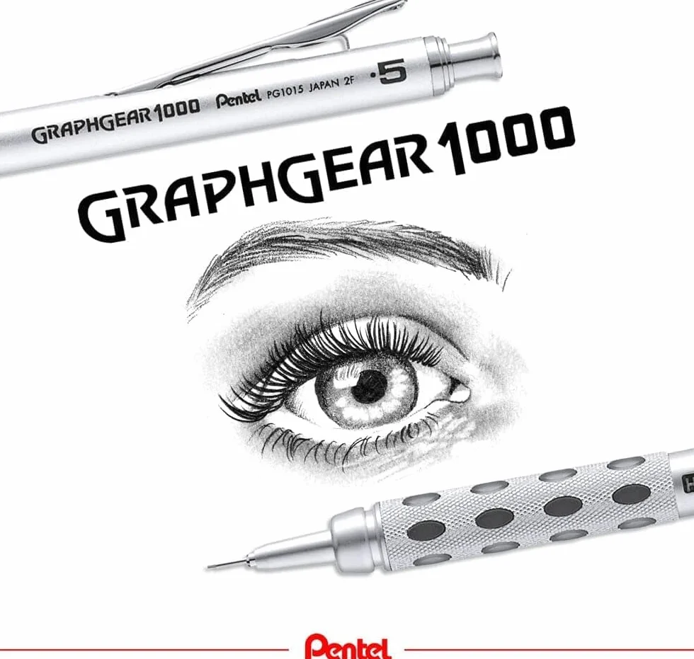 Pentel GraphGear1000 PG1017C ołówek automatyczny 0,7 mm stal nierdzewna