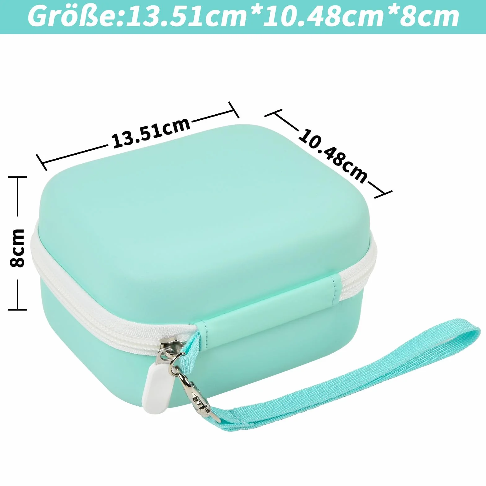 Etui do Memoking T02/ do Phomemo M02/ T02/ M02S/ M02 Pro/ Q30S/ M02X drukarka etykiet. Mini uchwyt na drukarkę naklejki, papier termiczny, kabel USB (tylko pudełko) zielony