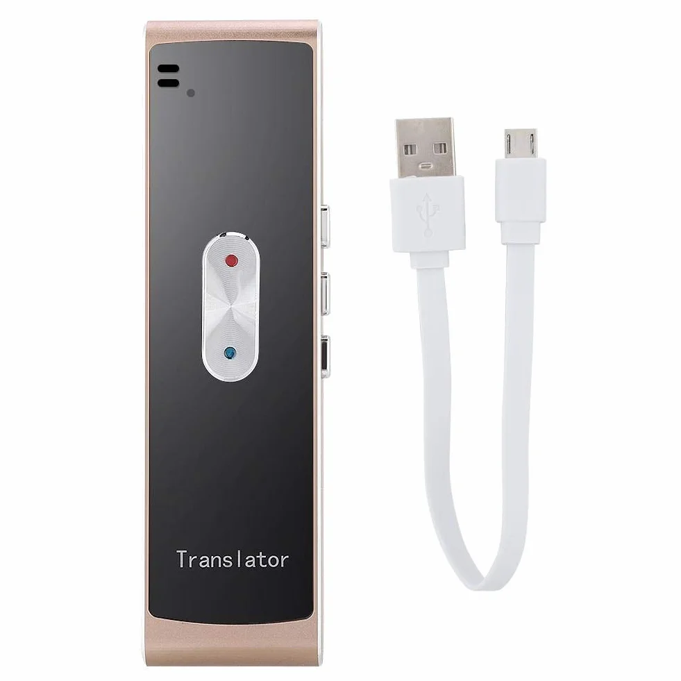 Topiky T8S inteligentny tłumacz wielojęzyczny dwukierunkowy tłumacz ustny w czasie rzeczywistym złoty