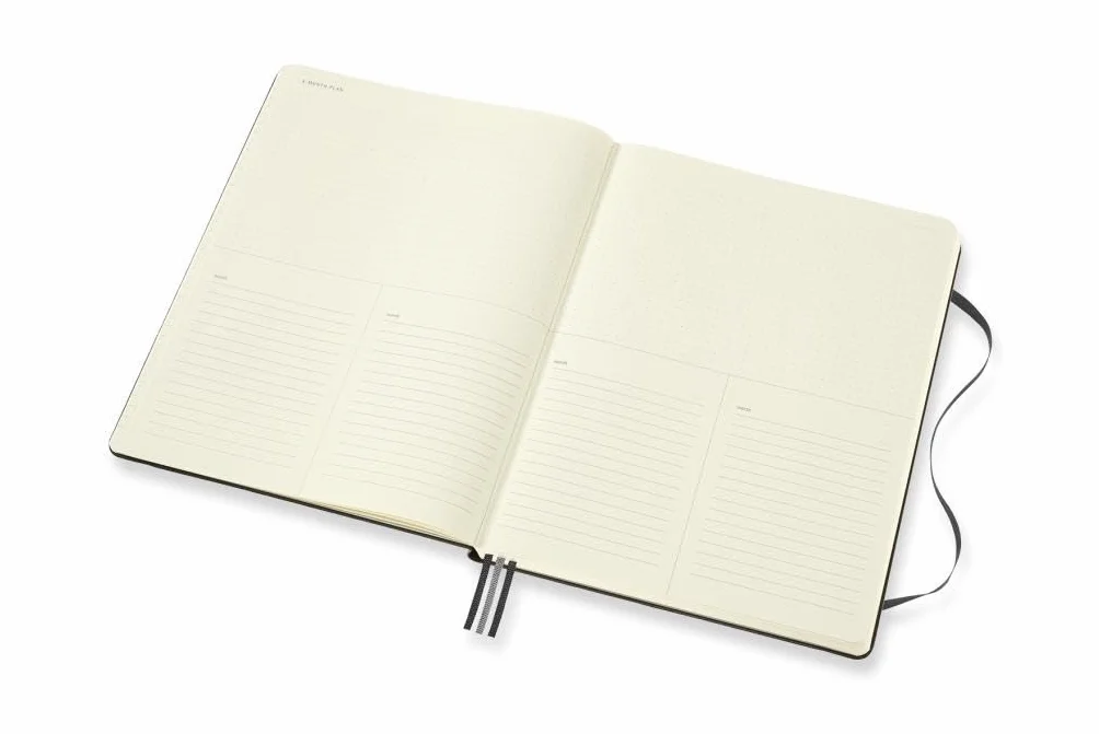 Moleskine Pro Project Planner, Professional Notebook, Hard Cover, X-Large 19x25 cm, Black, 288 Pages