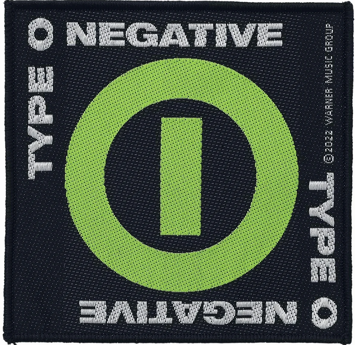 Naszywka Type O Negative czarny zielony 100% poliester