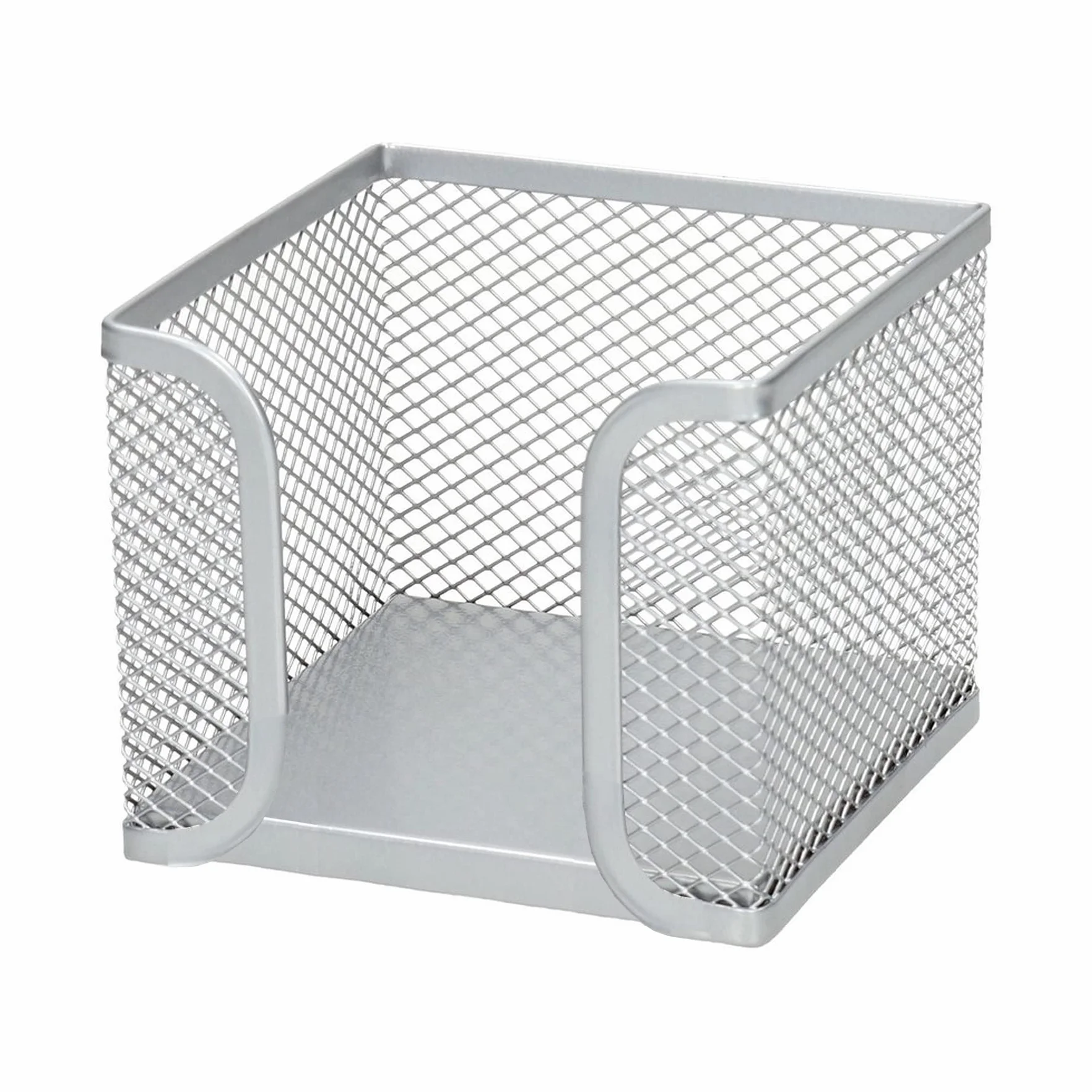 D.RECT Pudełko na karteczki z siatki 700 arkuszami 85 x 85 x 80 mm srebrne