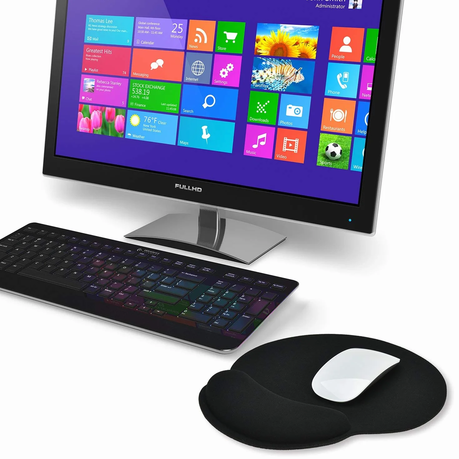 Podkładka pod mysz Wiliingood z żelową podpórką pod nadgarstek, ergonomiczna podpórka pod nadgarstek