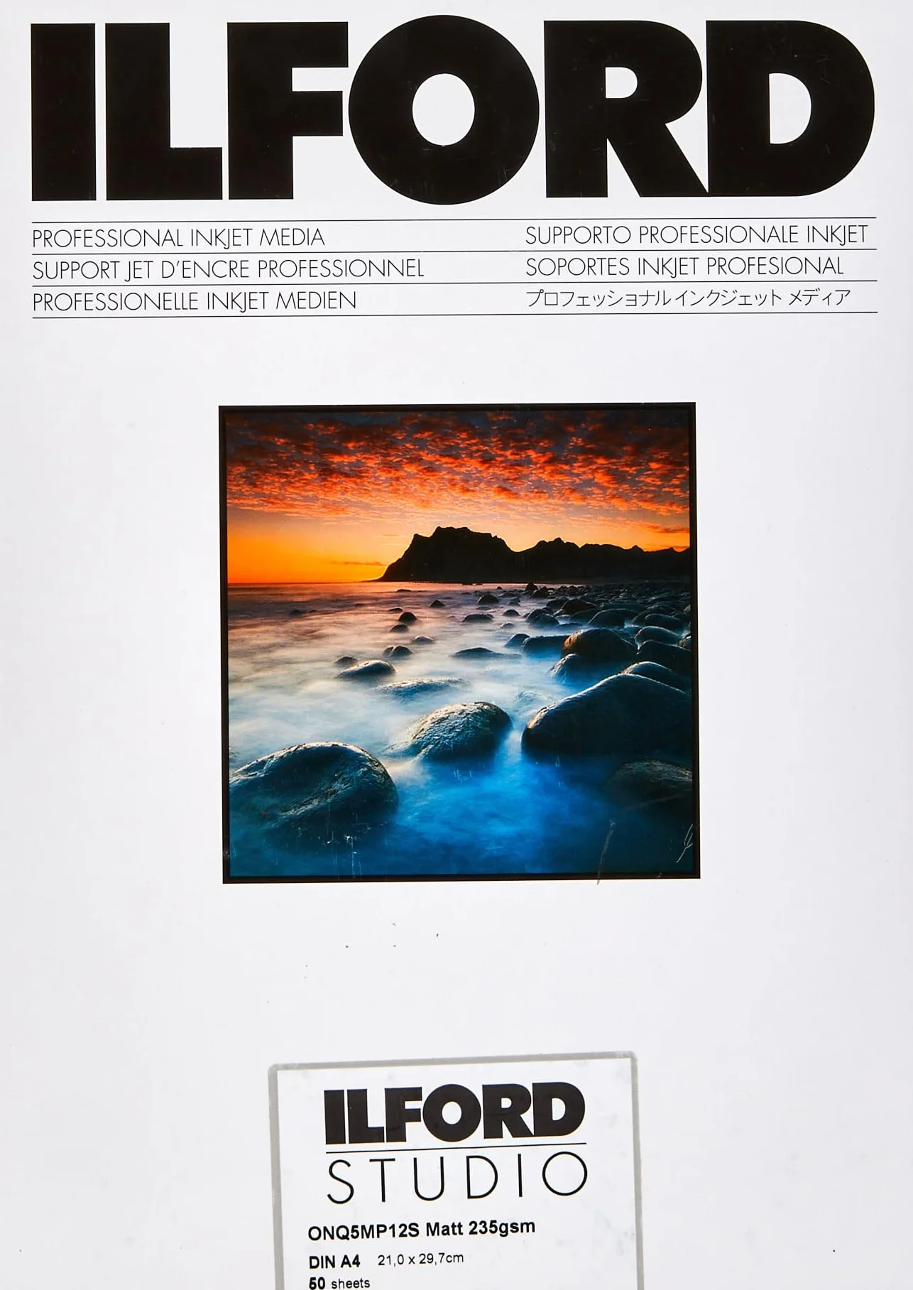 ILFORD STUDIO Matt 235 gsm/12 mil A4-210 mm x 297 mm 50 arkuszy