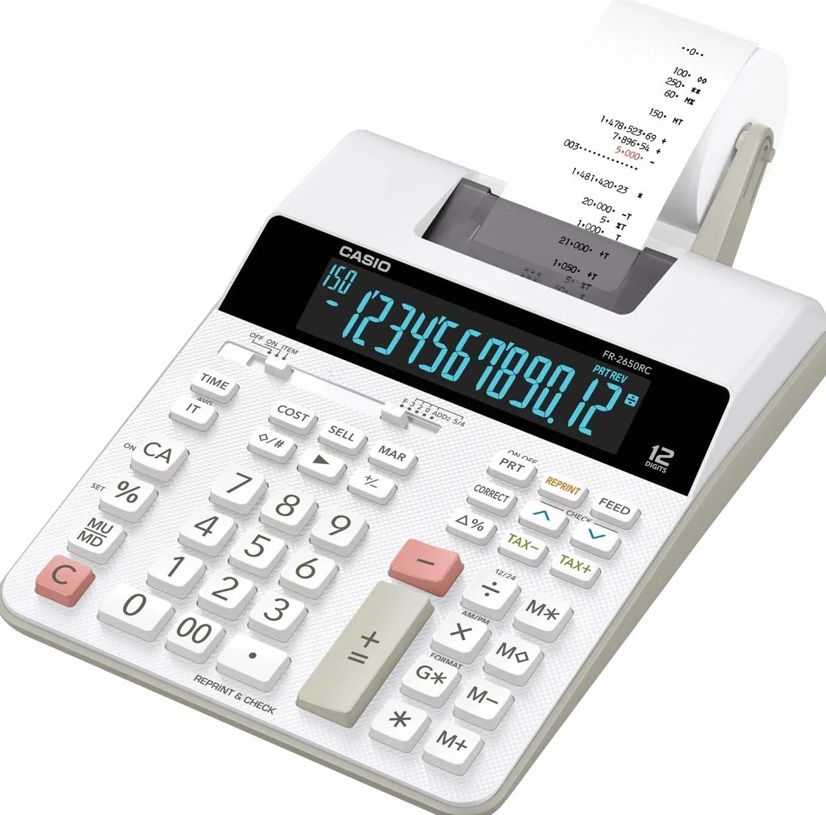 Casio FR-2650RC Kalkulator Szary