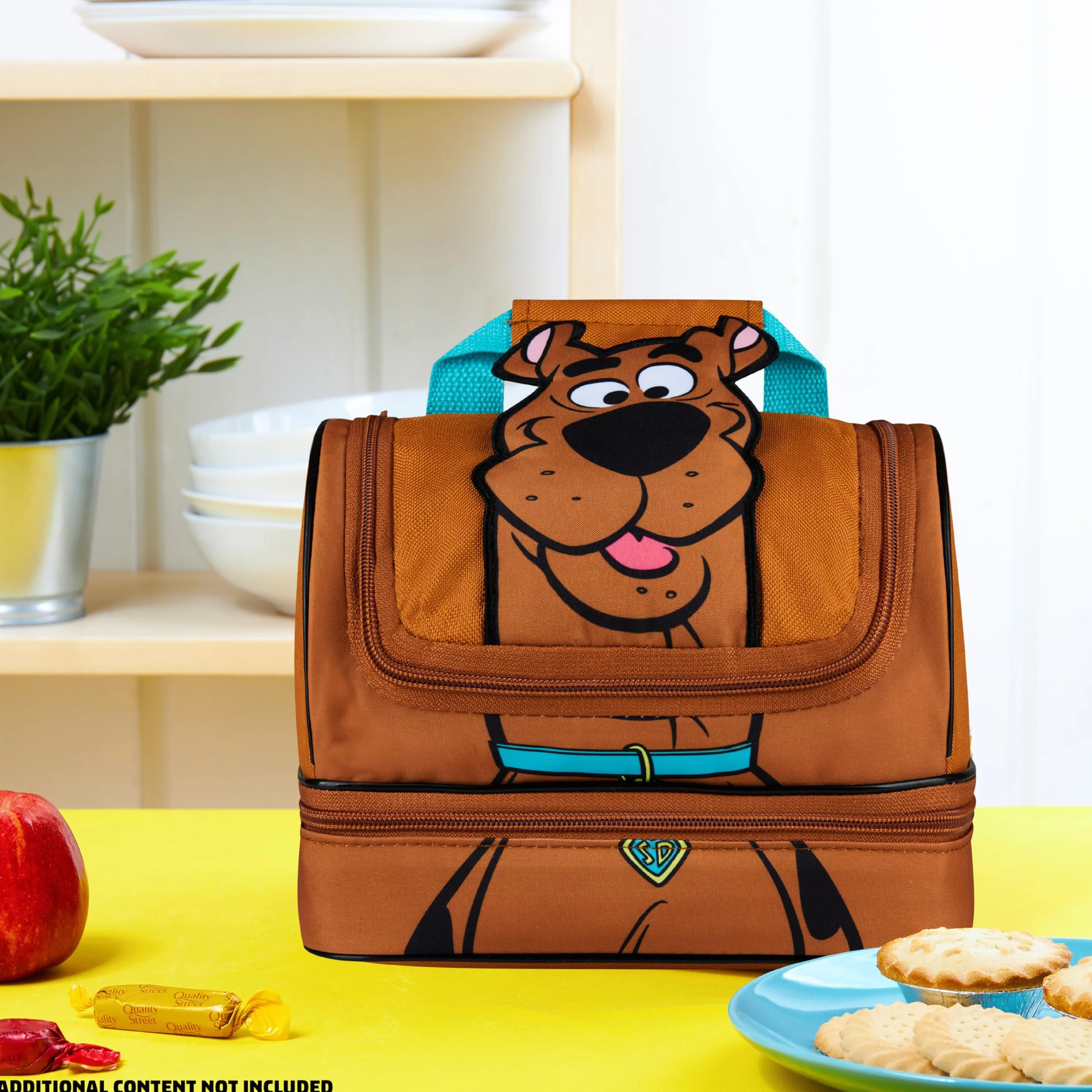 Scooby Doo Izolowany Lunch Box dla dzieci Dwupiętrowy Torba Chłodnicza Brązowy
