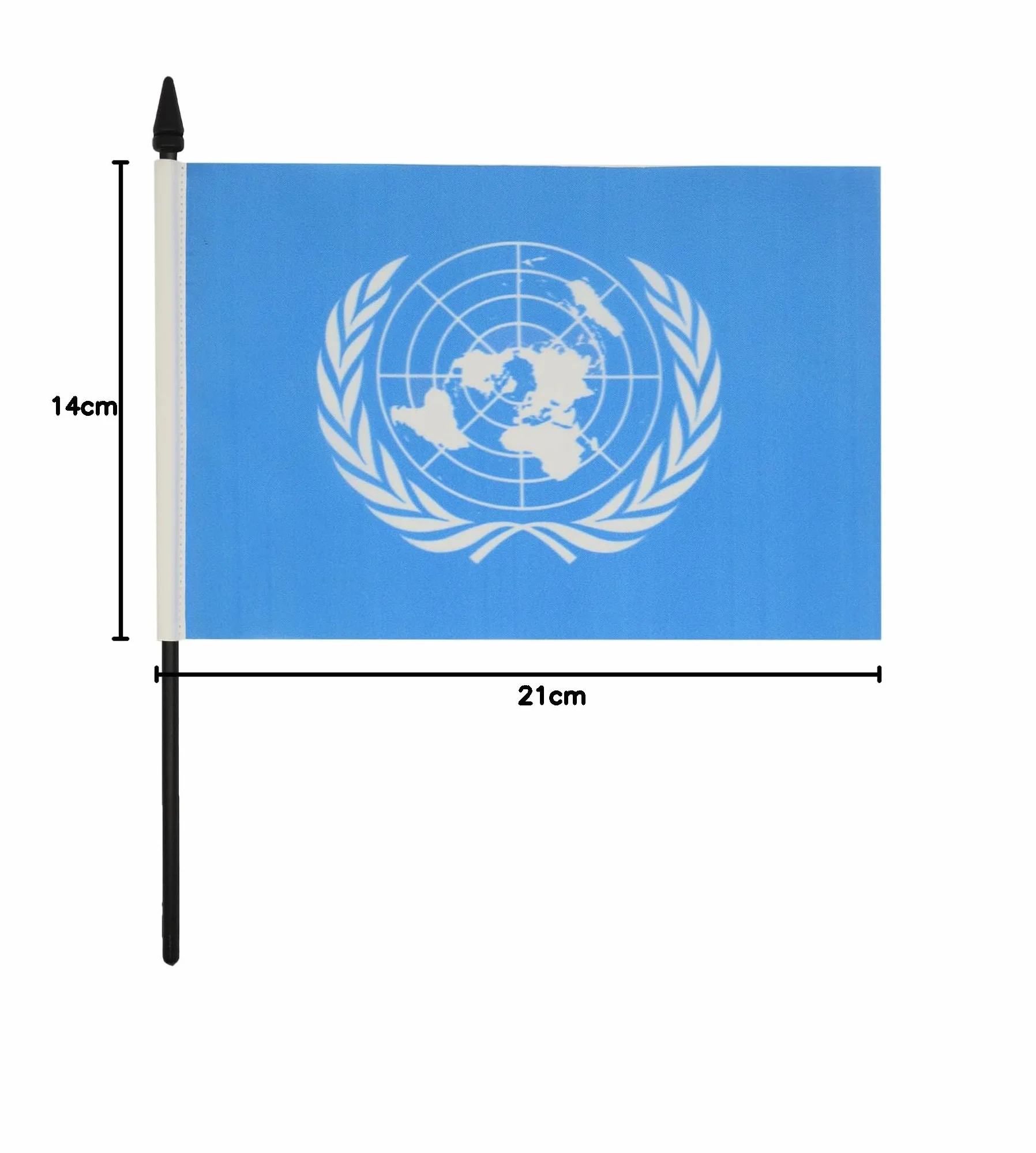 Drapeau de Table ONU, 21cm x 14cm