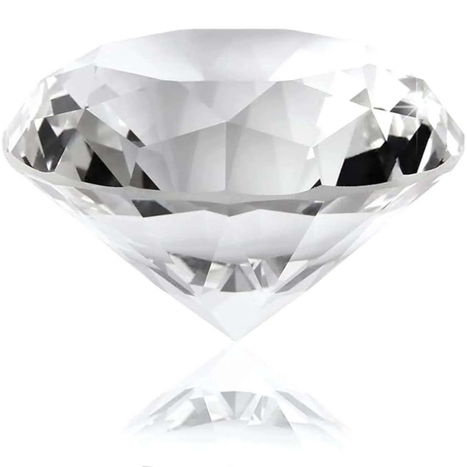 Diamenty kryształowe, 80 mm, przezroczyste szkło, diamenty, przycisk do listów, kryształ, do dekoracji ślubnych, prezent na Halloween, nakładki na tablice, dekoracja domu