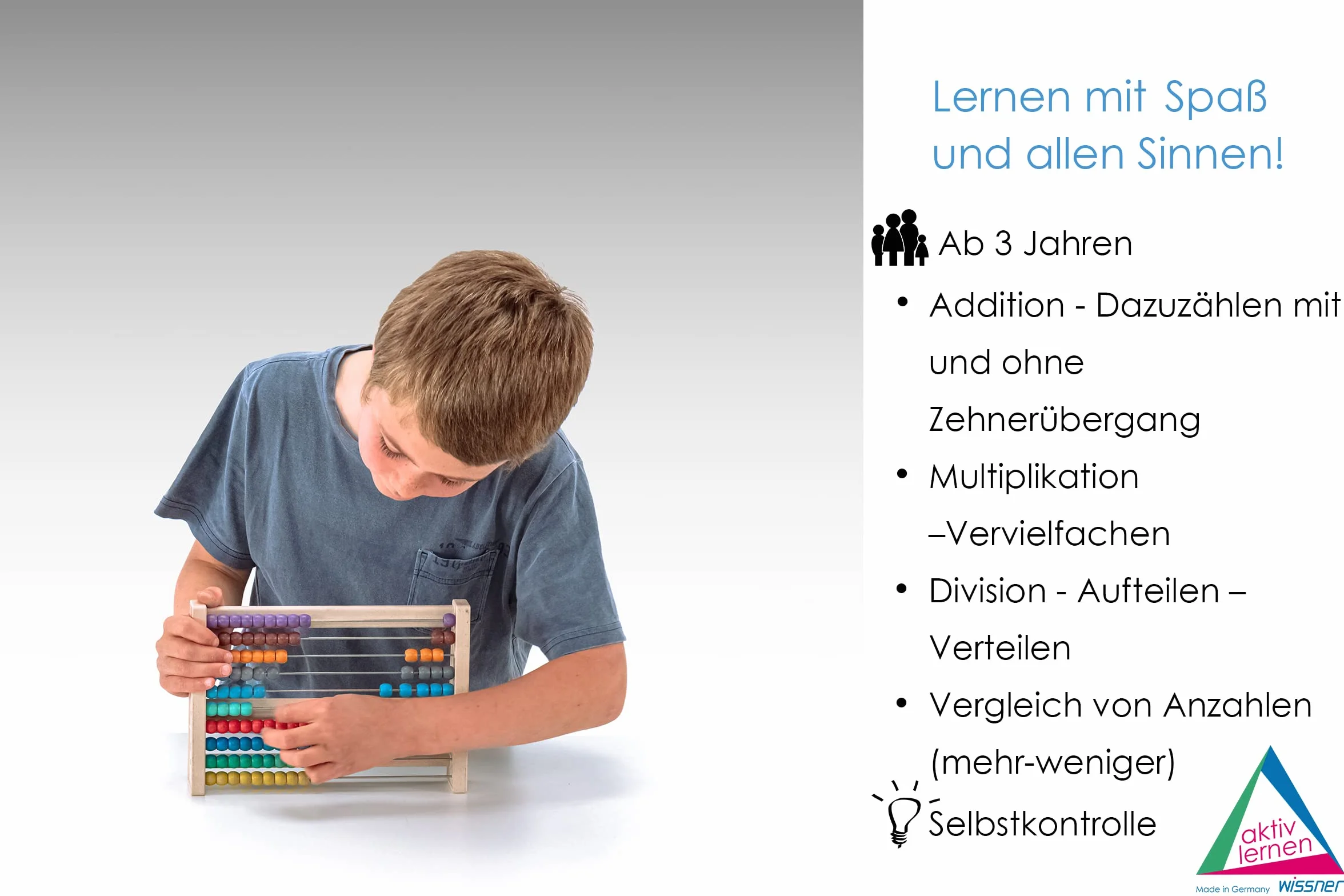 WISSNER aktiv lernen 080203.700 Liczydło kolorowe