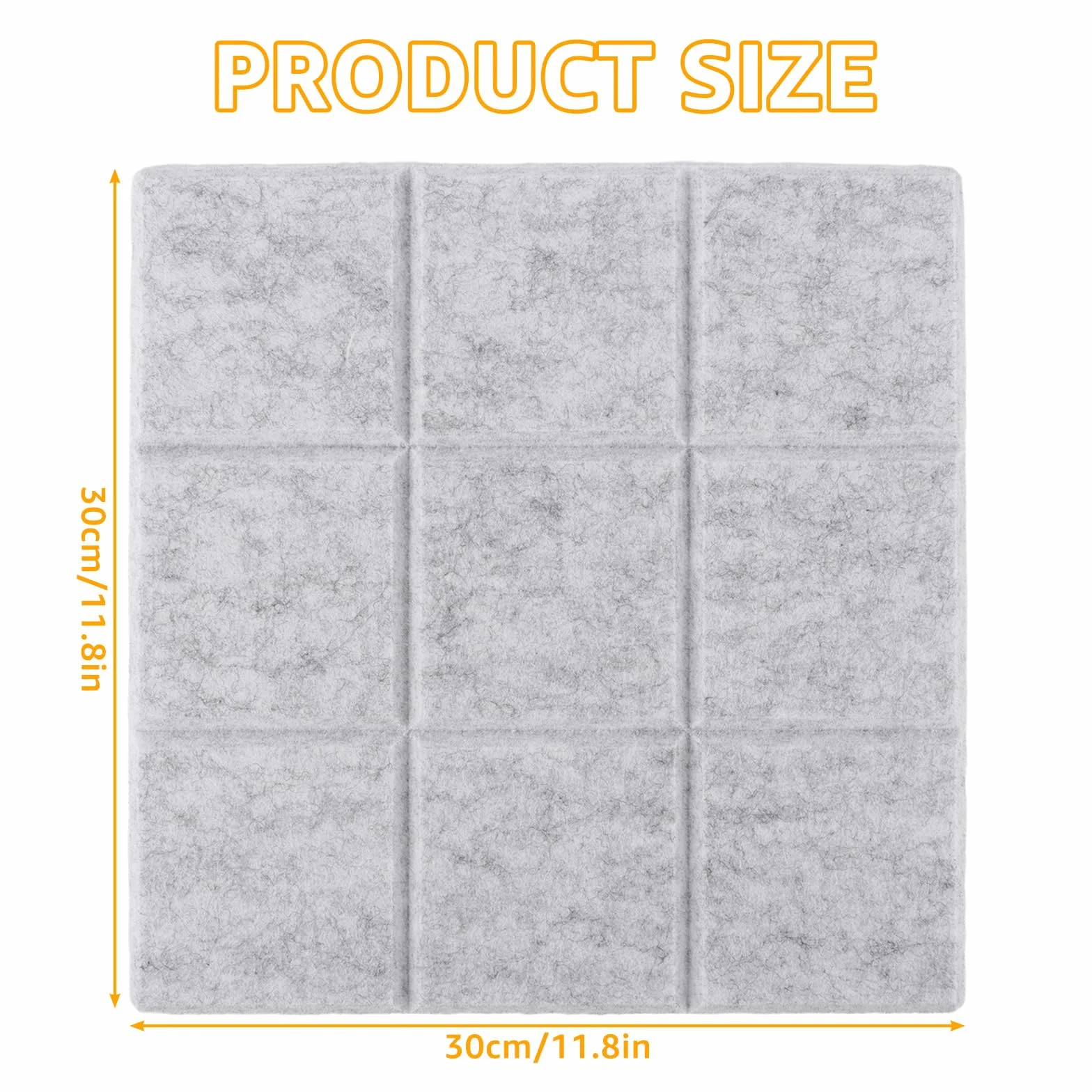 Korkowa tablica ogłoszeniowa 30x30 cm, filcowe notatki 12 sztuk
