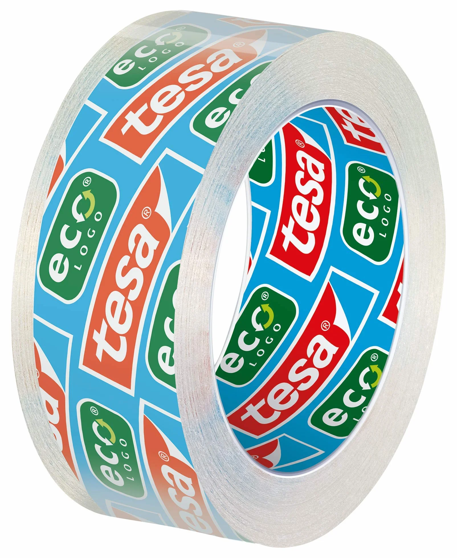 tesa DYSPENSER BIURKOWY ECONOMY RECYCLED - obudowa z 100% tworzywa z recyklingu, dyspenser stołowy z 1 rolką tesafilm CLEAR RECYCLED 10 m x 15 mm