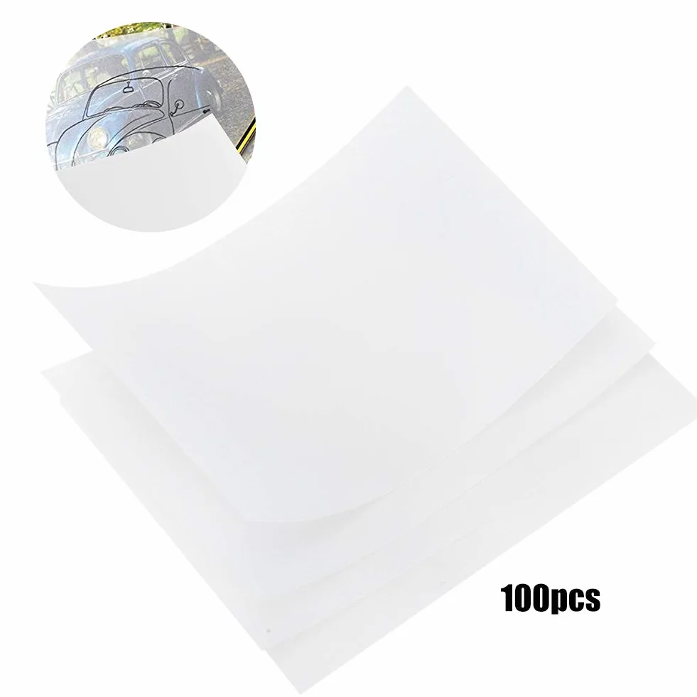 CHICIRIS Przezroczysta Kalka Artystyczna do Rysowania i Kopiowania, 100 szt., 15 x 10 cm, Biała
