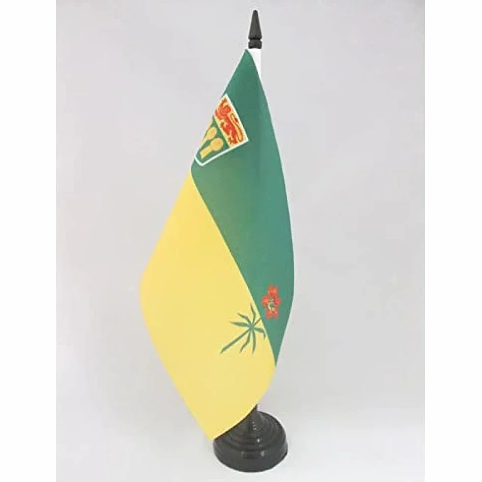 Drapeau de Table Saskatchewan, 21cm x 15cm