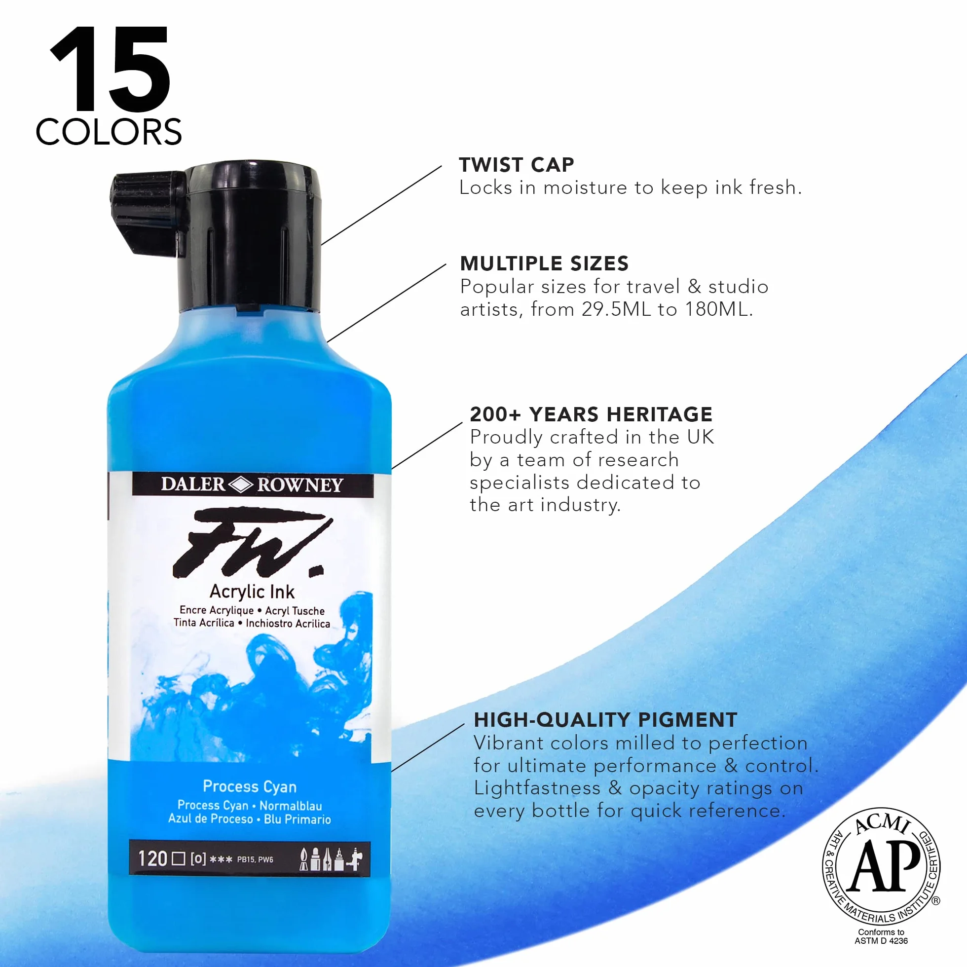 FW INK 180 ml procesowa magenta