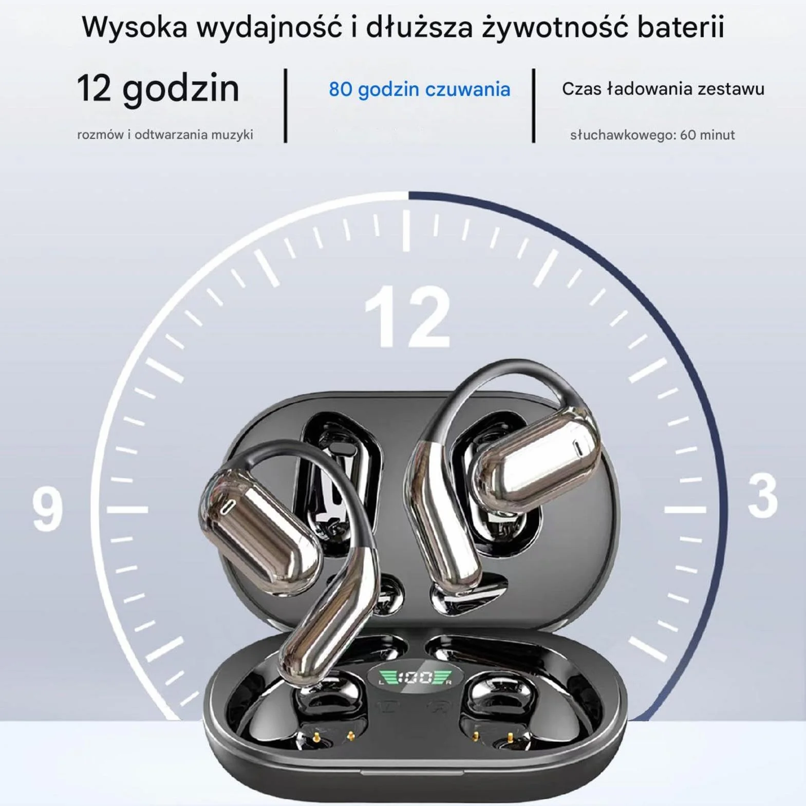Ai Translator Earbuds, Type-C Charging Device, 144 Languages Headphone, Real Time Long Battery Life Connects with App for Everyday, 5.91x4.09x1.18 Inches