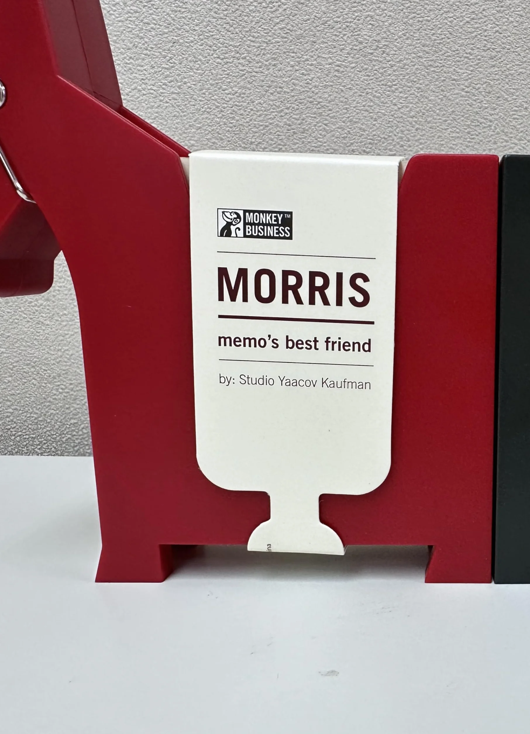 Morris der Osioł uchwyt na biurko akcesoria biurowe dekoracja biurka dozownik uchwyt na karteczki Monkey Business