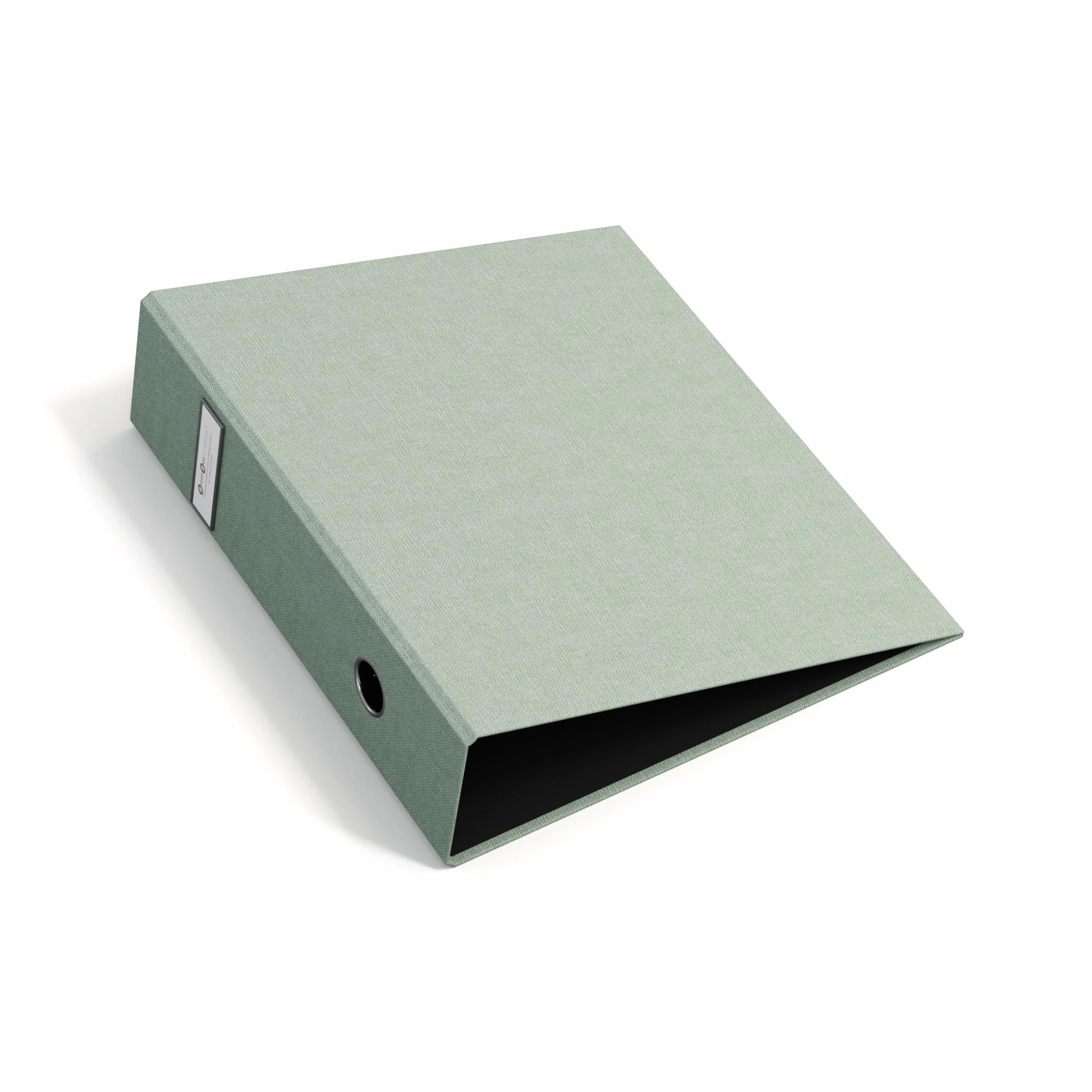 Bigso Box of Sweden ARCHIE segregator z 2 pierścieniami i mechanizmem dźwigniowym, segregator pierścieniowy z płyty pilśniowej i papieru o wyglądzie lnu, segregator A4 do wpinania luźnego papieru,